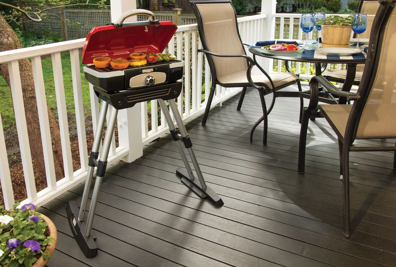 Cuisinart Portable Gas Grill - 150 sq. in. Tabletop Propane Grill with Tote Cover for Outdoor Cooking, Camping, Tailgating, Picnics & Backyard BBQs | Compact & Lightweight Design