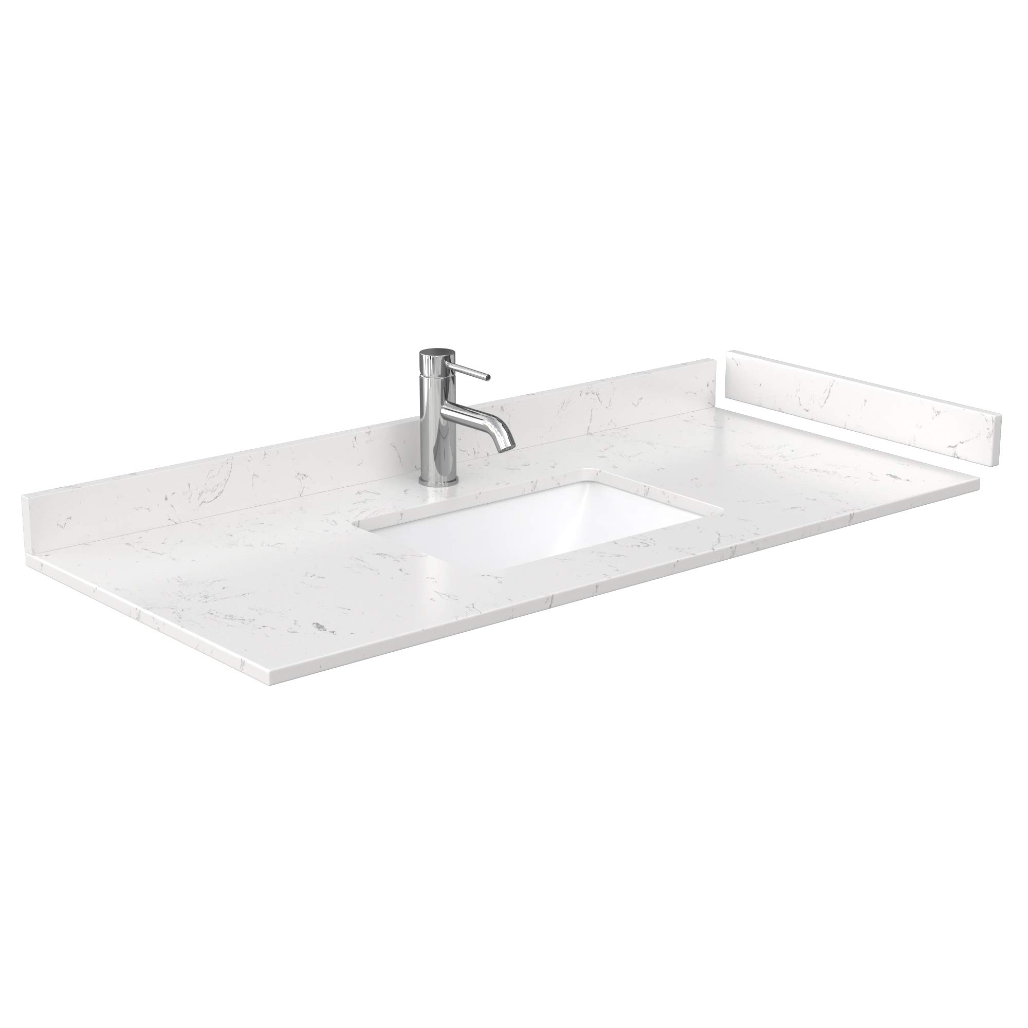 Wyndham Collection WCG242448SBNCCUNSMXX Beckett Vanity Set - Dark Blue Bathroom Vanity with Mirror & Sink for Modern Home Decor | Perfect for Master Bath, Guest Bath & Small Space Remodeling