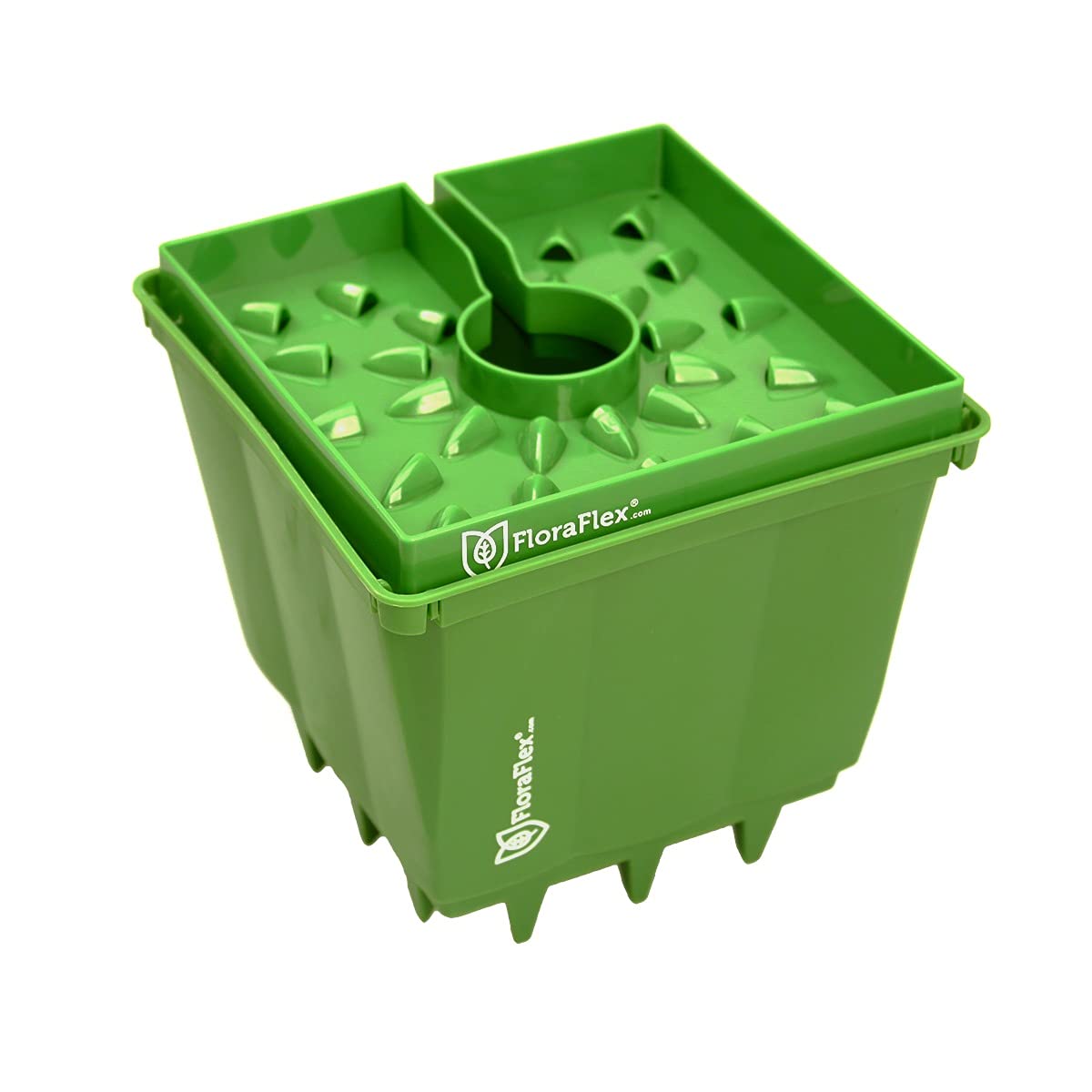 FloraFlex PotPro™ 6 Inch Hydroponic Grow Pots - Durable Plant Containers for Indoor Gardening, Hydroponics, and Greenhouse Cultivation | Perfect for Tomatoes, Peppers, and Herbs