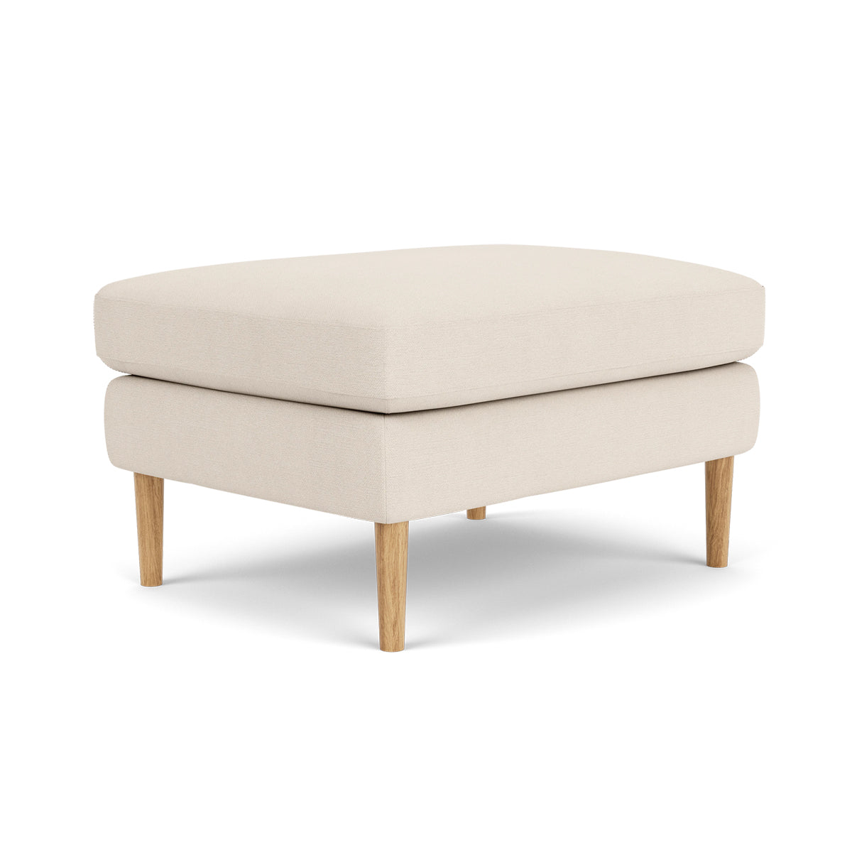 Astha Fabric Ottoman Stool - Soft Round Storage Pouf with Removable Cover for Living Room, Bedroom & Nursery - Perfect for Extra Seating & Home Decor