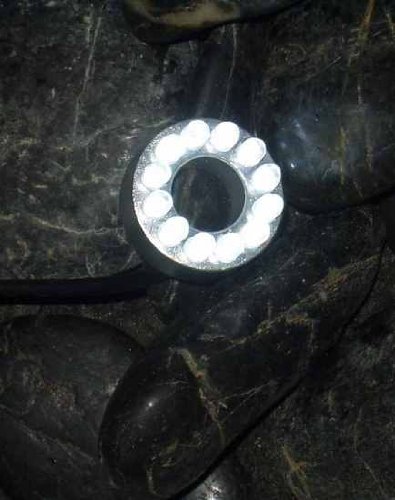 12 LED Pond Ring Light - White Underwater Lighting for Ponds, Fountains & Water Features - Perfect for Nighttime Illumination & Decoration