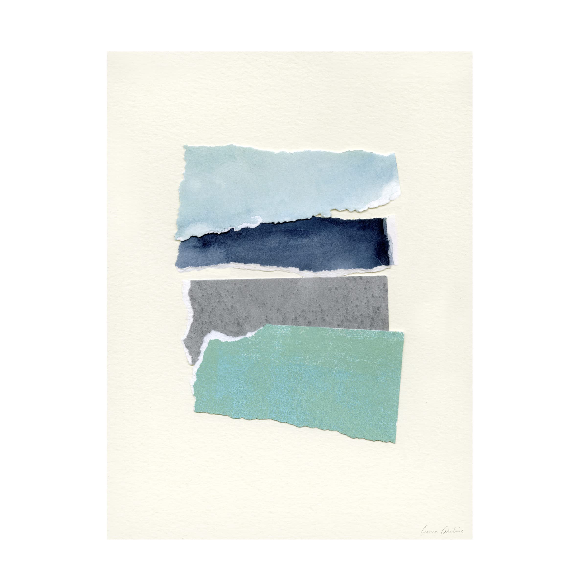Emma Caroline 'Seaside Color Study IV' Canvas Wall Art Print - Coastal Beach Decor for Living Room, Bedroom & Office | Trademark Fine Art Collection