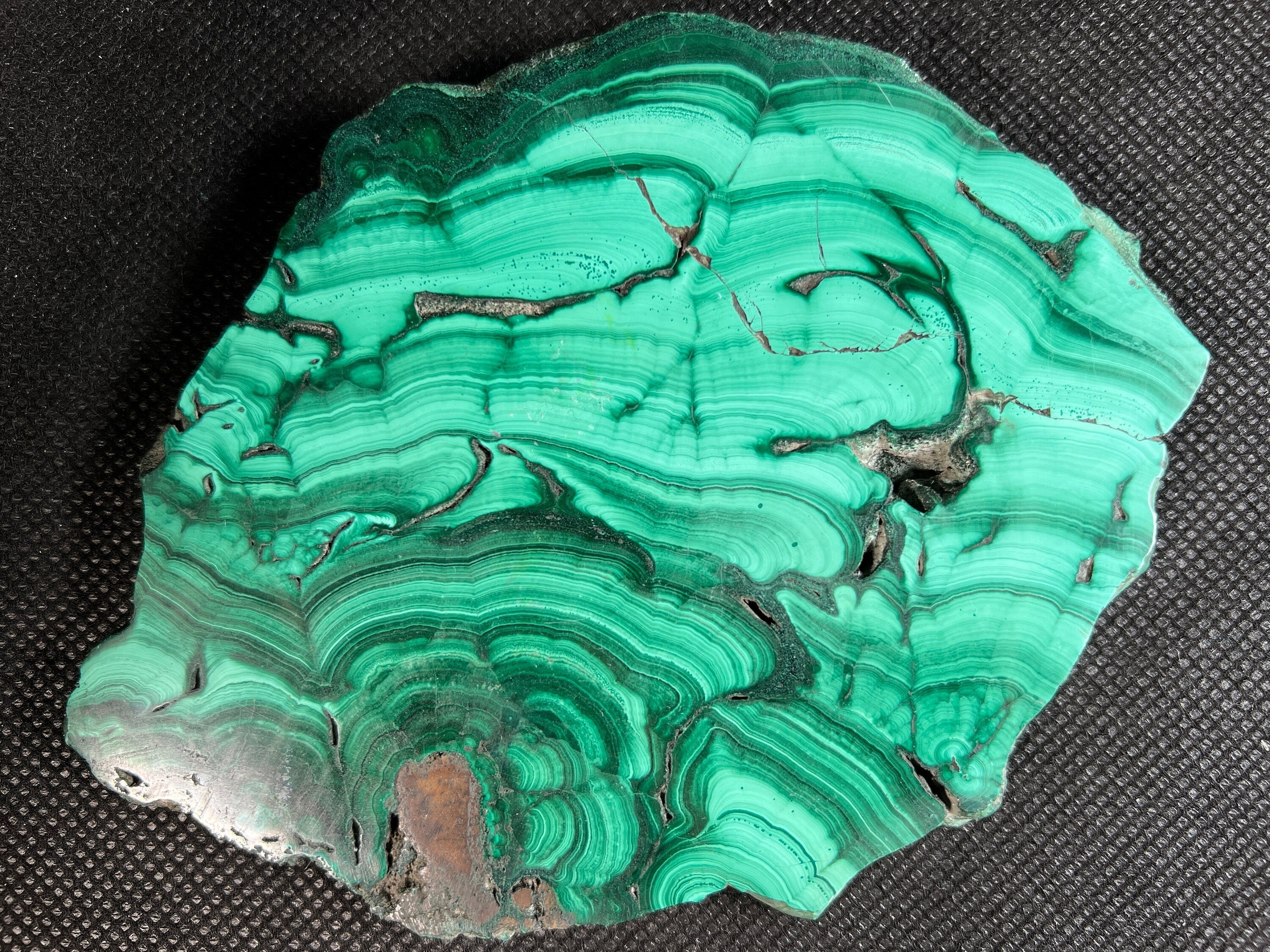 Natural Malachite Crystal Slab - Premium Green Malachite Stone for Jewelry Making, Unique Handcrafted Gift, Spiritual Healing & Home Decor | Perfect for DIY Crafts, Meditation Spaces & Luxury Interior Design
