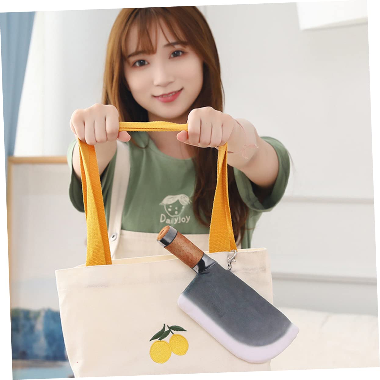 Soft Plush Kitchen Knife Toy for Kids - Funny Party Prank Accessory, Safe Cotton Stuffed Toy for Pretend Play - Perfect for Birthday Gifts & Role-Playing Games