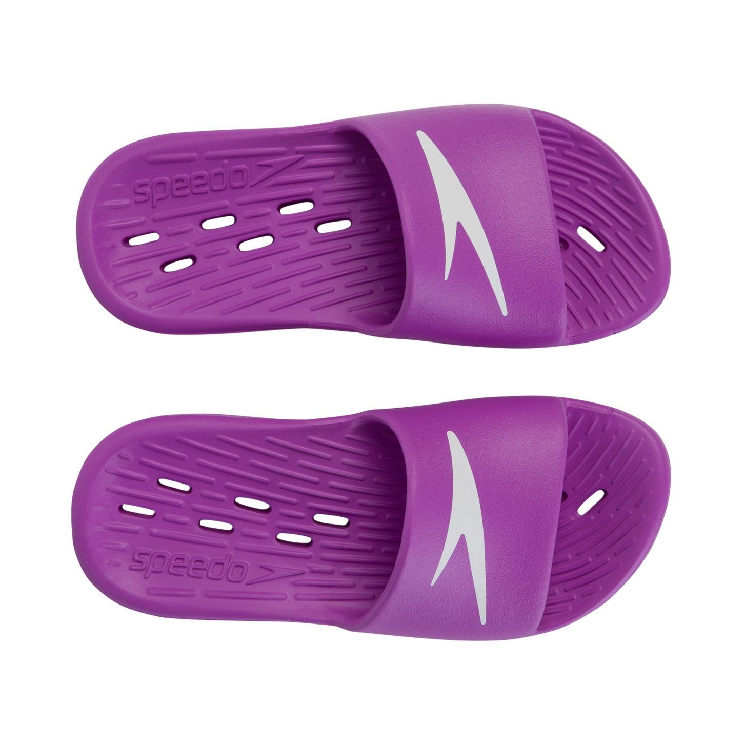 Speedo Kids' Water Shoes - Comfortable & Lightweight Purple Slip-On Slides for Pool, Beach & Summer Activities