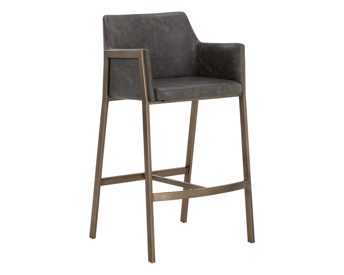 Bernadette Modern Counter Stool - Adjustable Height Bar Stool with Cushion for Kitchen Island, Breakfast Nook & Home Bar - Comfortable Dining & Seating Furniture for Home Decor