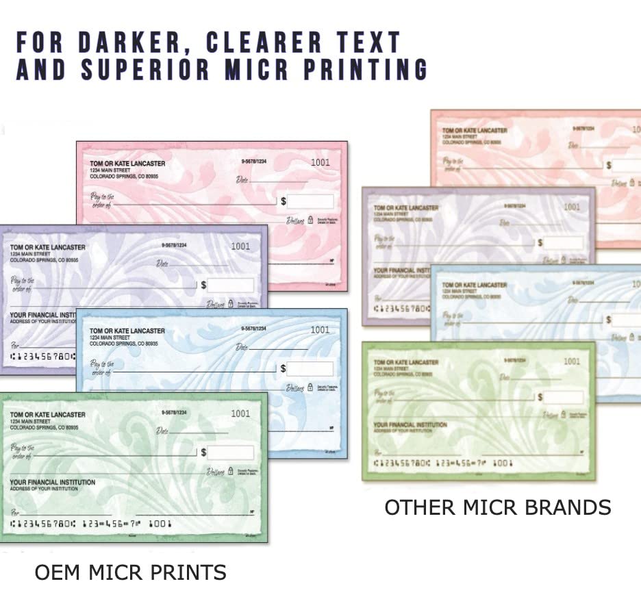 RT M110we Wireless Monochrome Laser Check Printer with 141A MICR Toner Cartridge - Business & Personal Check Printing Solution for Home Offices, Small Businesses & Financial Institutions