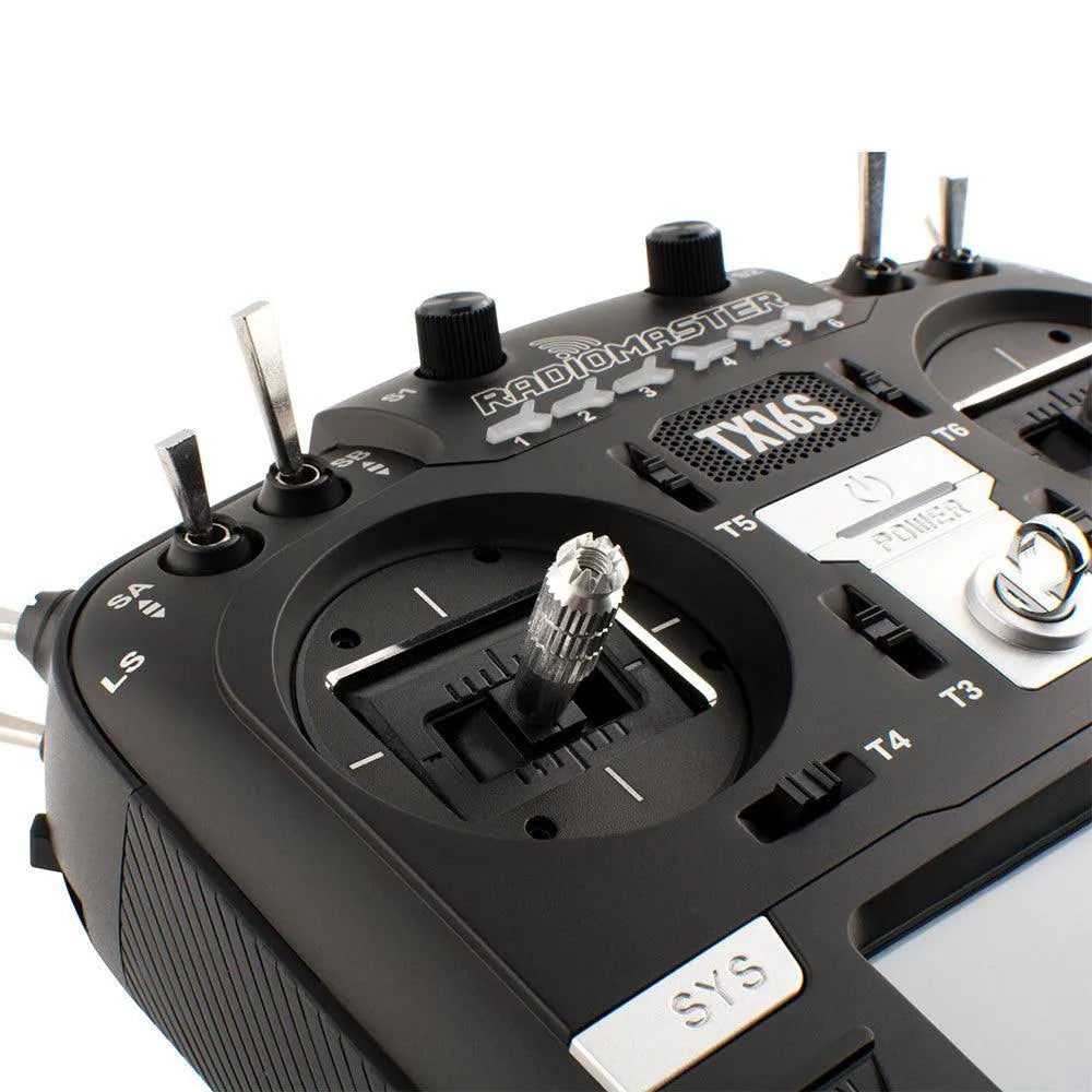 RadioMaster TX16S Mark II V4.0 Hall Gimbal 2.4GHz 16CH EdgeTX RC Radio Controller for Drone FPV Racing - Mode 2 (Black) - Perfect for Aerial Photography, Drone Racing & RC Hobbyists