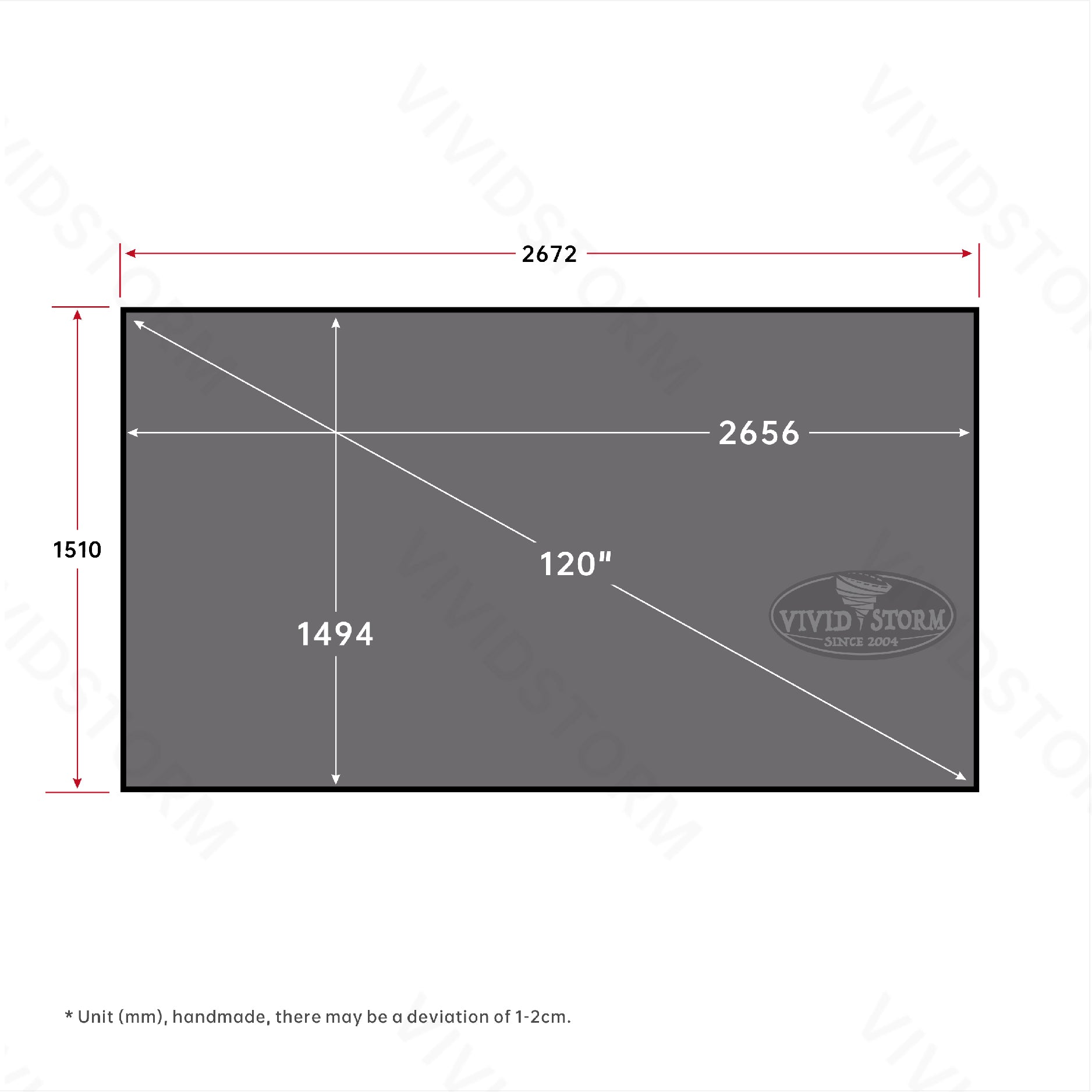 VIVIDSTORM Fusion ALR Fixed Frame Projector Screen - Enhanced Long Throw Ambient Light Rejecting Screen for Home Theater & Office Presentations | 4K Ultra HD Viewing Experience