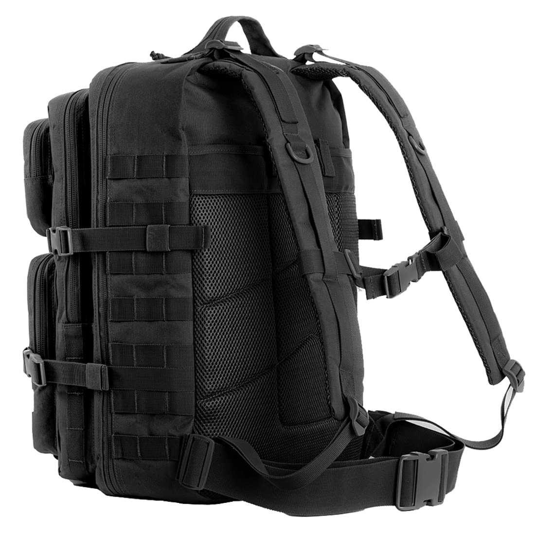 ANJINU 42L Tactical Military Backpack with MOLLE System - Durable Hiking Daypack for Outdoor Camping, Travel & Emergency Survival Gear