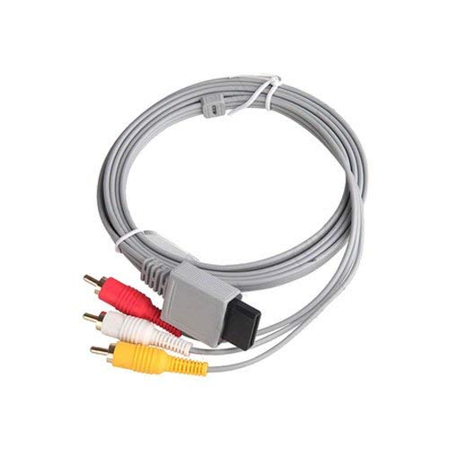 Nintendo Wii AV Cable - 6FT High-Quality Audio Video AV Cord for Wii Console - Perfect for Gaming, Home Theater & Retro Gaming Setup