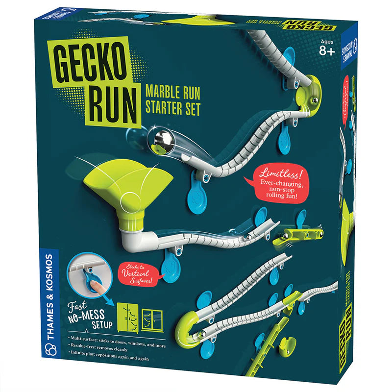 Gecko Run Marble Run Starter Set - 100+ Pieces STEM Building Toy for Kids Ages 4-8 | Educational Construction Game for Creative Play & Learning | Perfect for Birthday Gifts & Classroom Activities