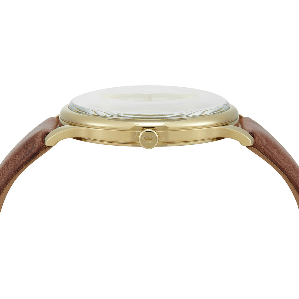 Emporio Armani AR11610 Minimalist Watch for Men - Slim Stainless Steel Dress Watch with Date Window - Perfect for Business, Office & Formal Occasions