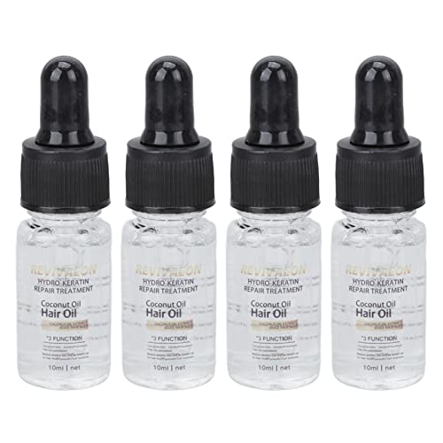 Organic Coconut Hair Repair Oil for Dry & Damaged Hair - Nourishing Treatment with Essential Oils | Deep Conditioning for Split Ends, Frizz Control & Heat Protection | Perfect for Daily Hair Care & Styling