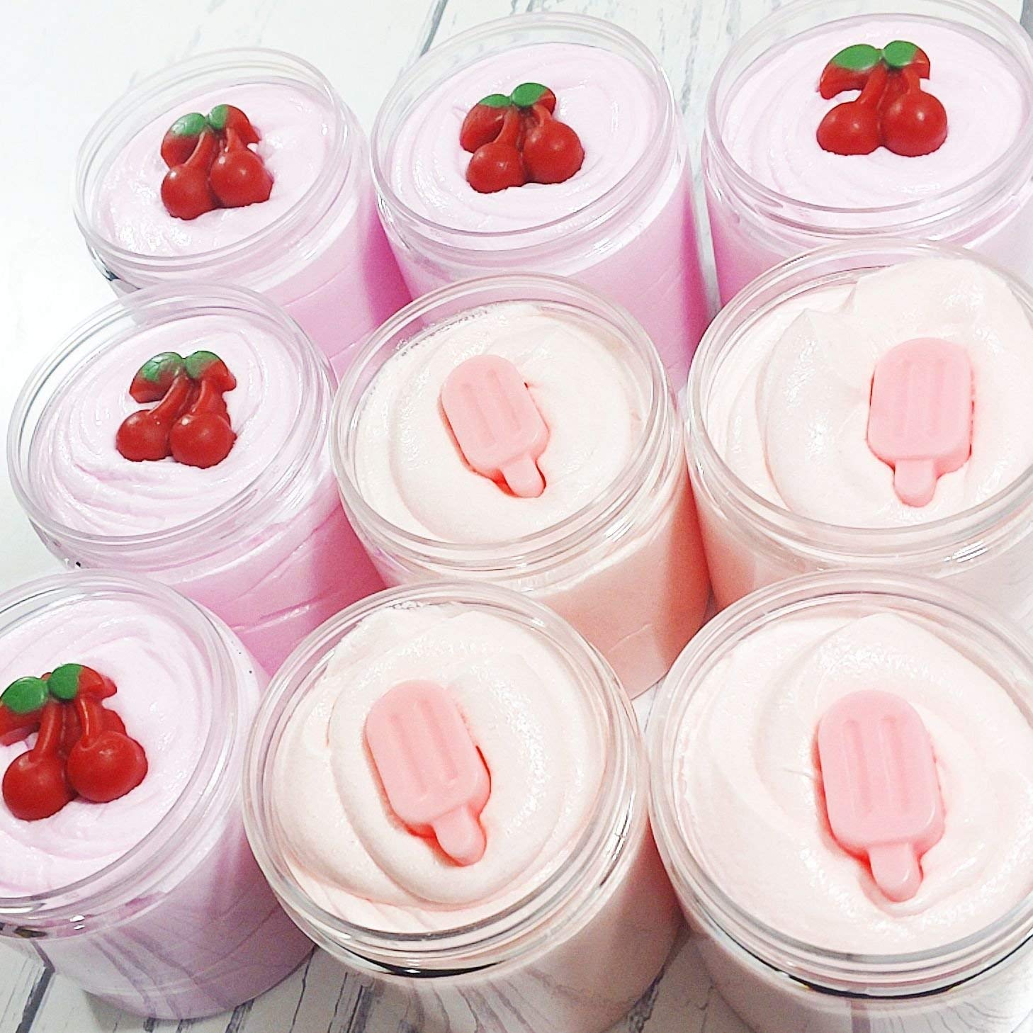 Cherry Scented Whipped Sugar Scrub - Exfoliating Body Soap for Women | Moisturizing & Smoothing Skin Care | Perfect for Shower, Spa & Self-Care Routine