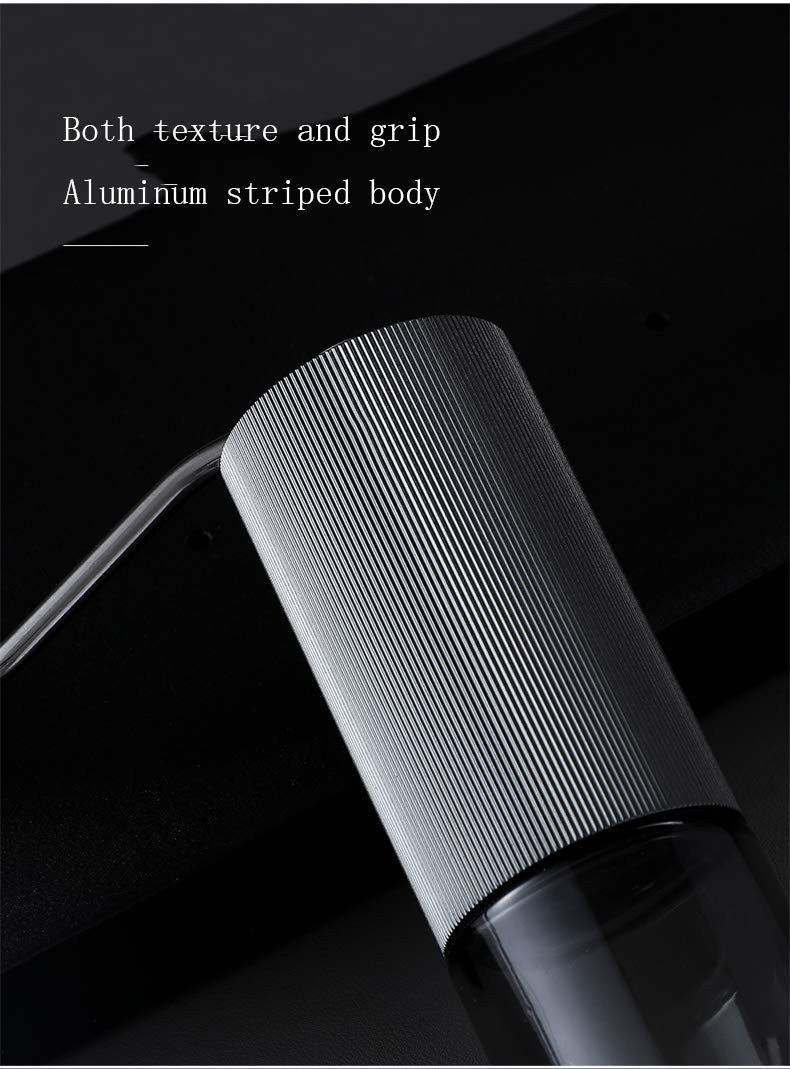 Premium Manual Coffee Grinder with CNC Stainless Steel Conical Burr - Adjustable Coarseness, Double Bearing System for French Press, Espresso & Pour Over - Perfect Coffee Gift for Home, Office & Travel (Silver) - BULEA