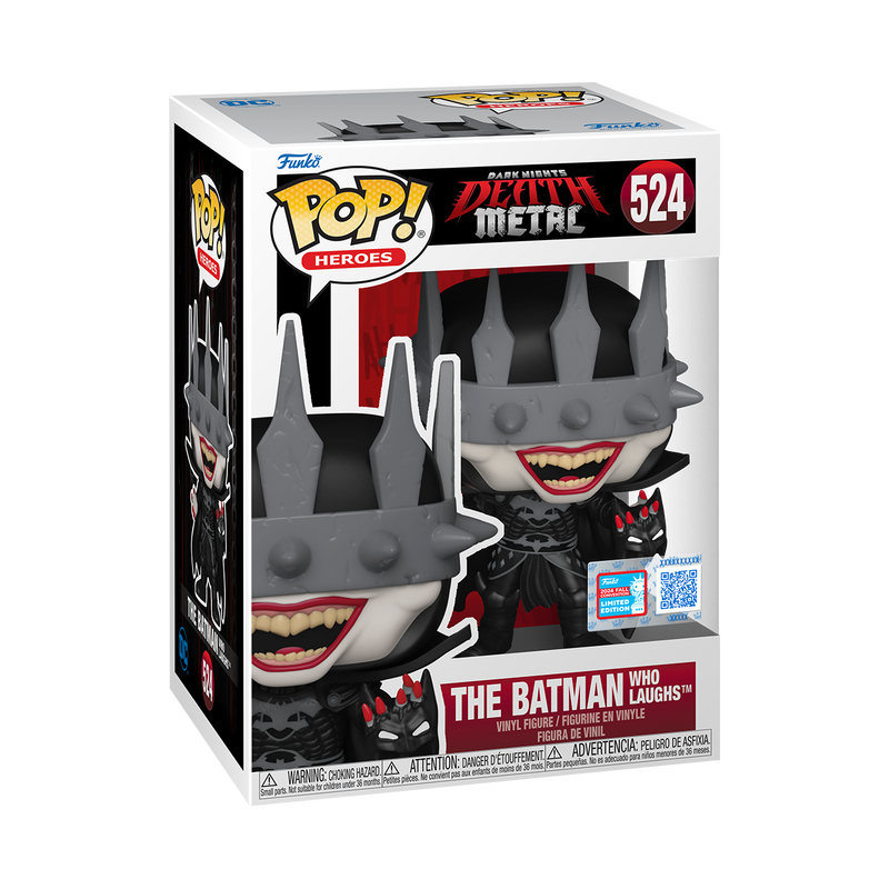 DC Comics Pop! The Batman Who Laughs #524 Vinyl Figure - Exclusive Collectible for Comic Fans & Movie Lovers - Perfect for Display, Gifts, and Home Decor