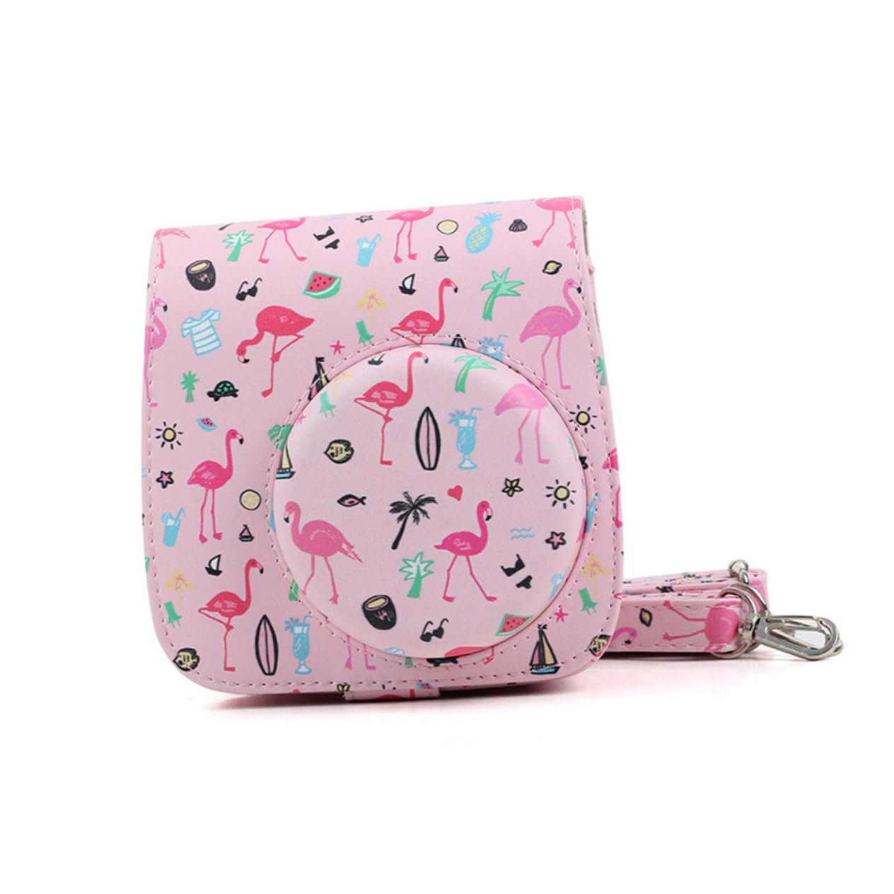 2-Pack Cute Adorable Pattern Instant Camera Case for Fujifilm Instax Mini 9 - Durable Protective Camera Bag for Travel, Parties & Everyday Use