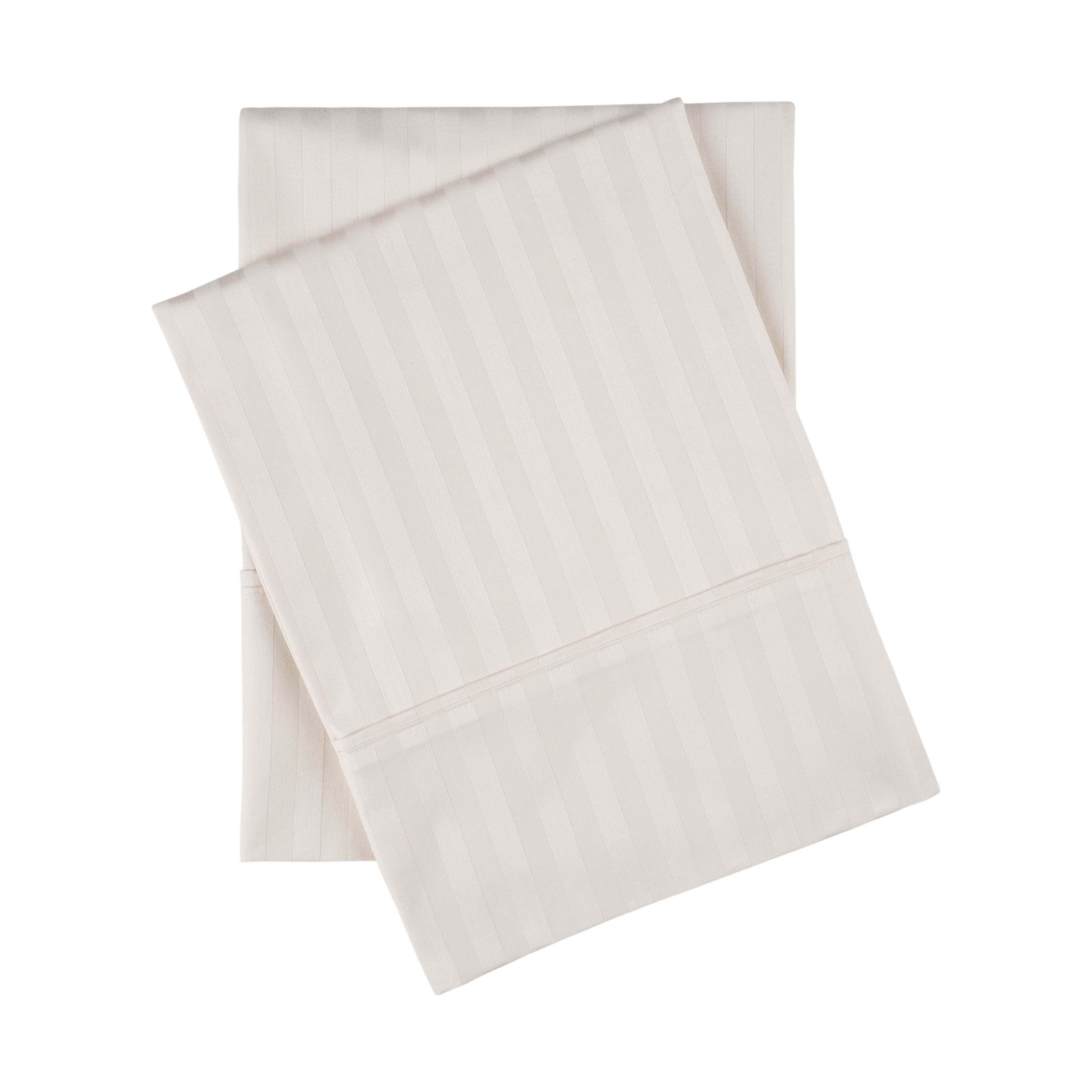 Premium 400 Thread Count Egyptian Cotton Pillowcase Set of 2 - Soft & Breathable Bedding for Side Sleepers, Hotel Luxury Feel - Perfect for Master Bedroom, Guest Room & Travel