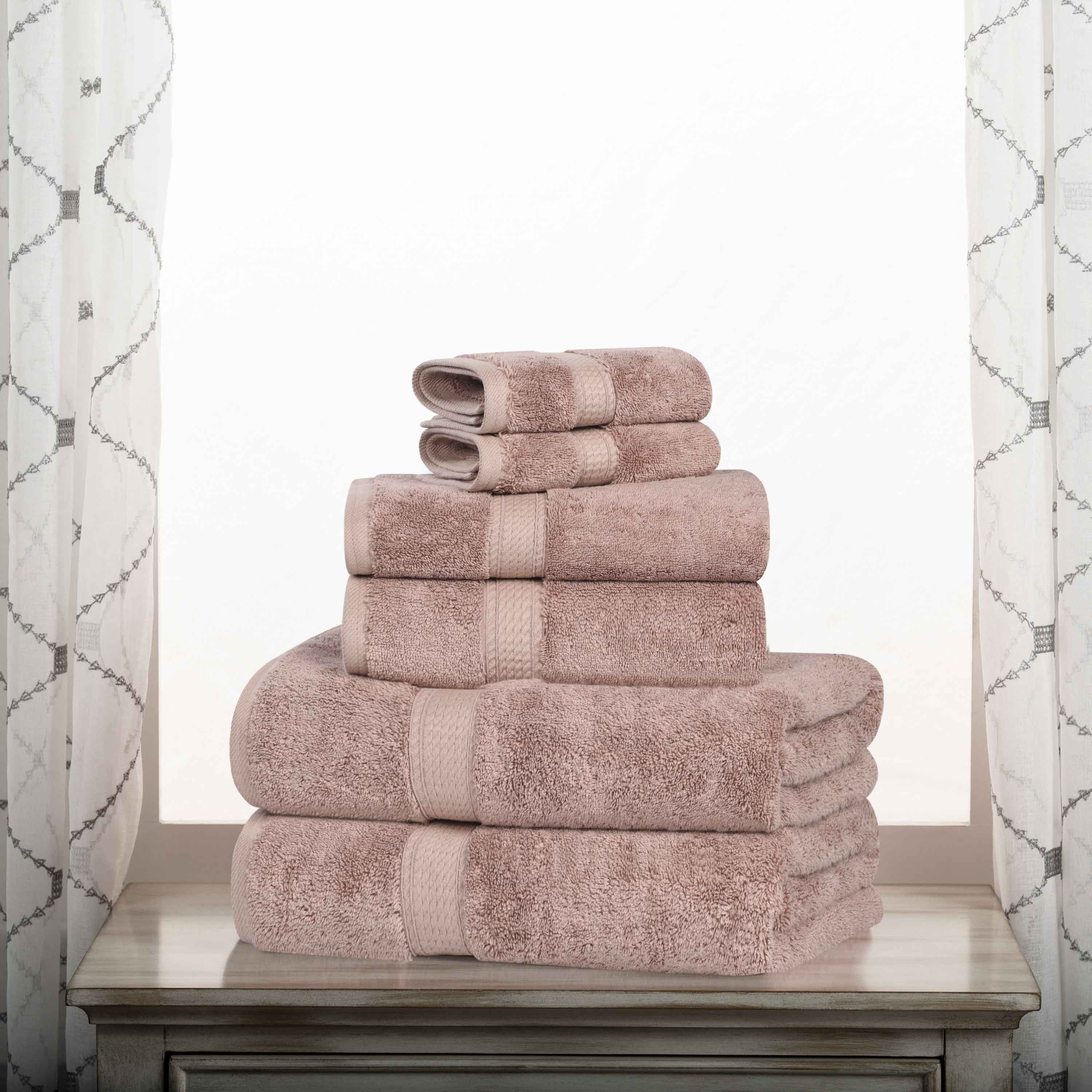 Premium 6-Piece Egyptian Cotton Towel Set - Ultra Soft, Heavyweight & Luxurious Bath Towels for Spa, Hotel & Home Use