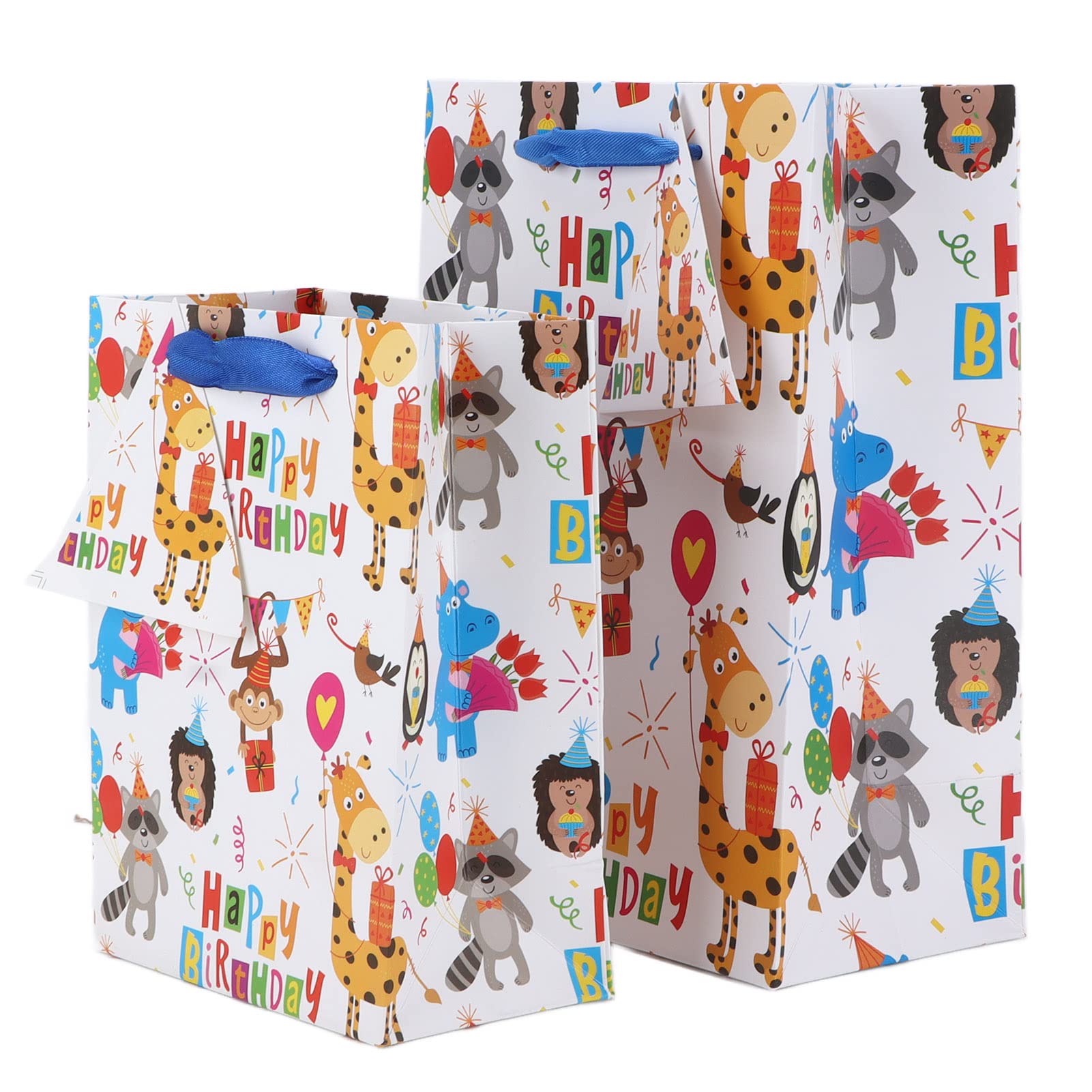 Reusable Birthday Gift Bags with Thickened Bottom - Durable Party Favor Bags for Holidays, Celebrations & Special Occasions | Perfect for Christmas, Baby Showers & Wedding Favors