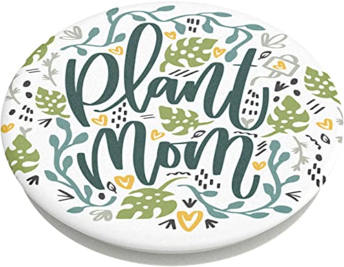 PopSockets Expanding Phone Grip with Kickstand - Plant Mom Design | Secure Phone Holder for iPhone & Samsung | Perfect for Selfies, Video Calls & Hands-Free Viewing