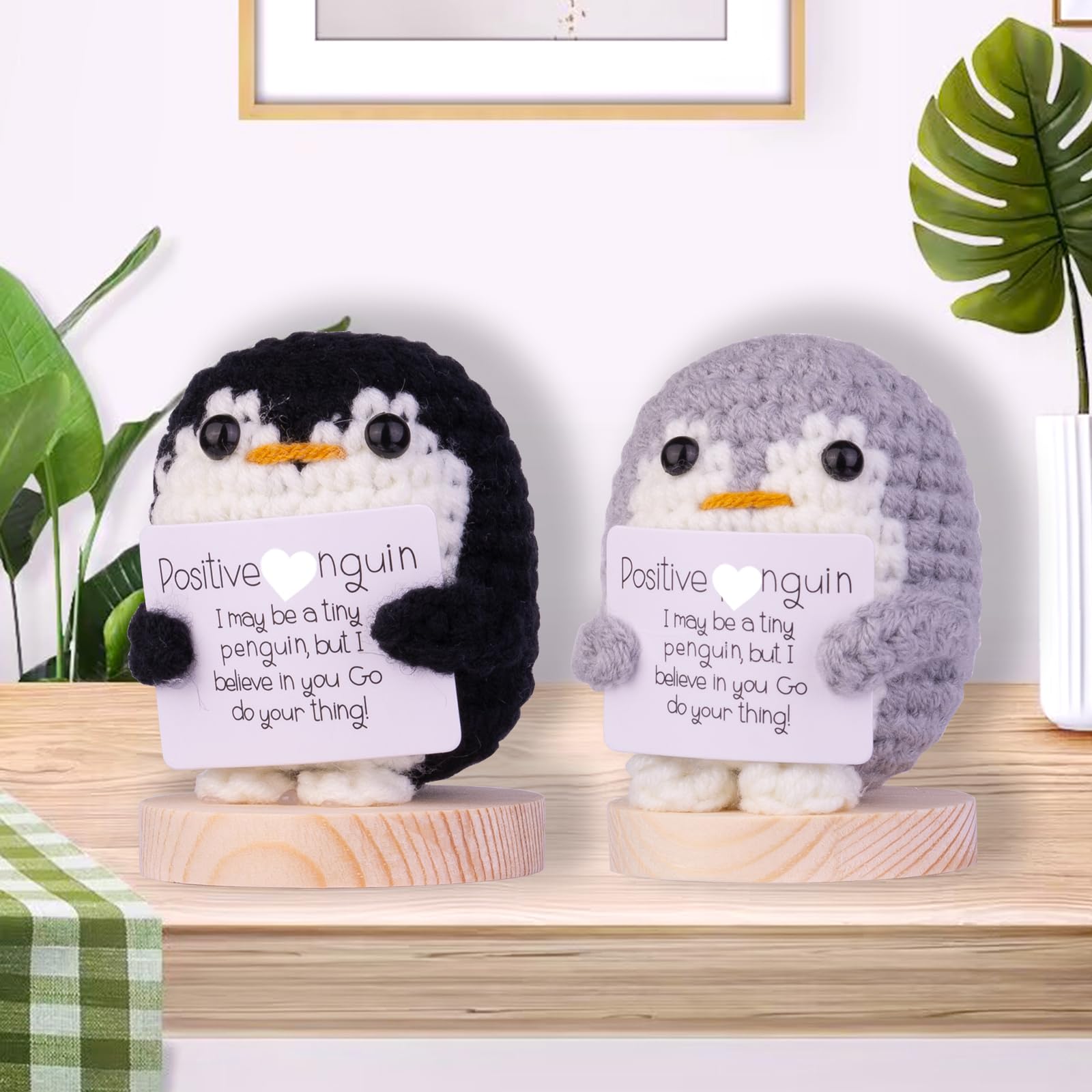 Handmade Crochet Penguin Doll - Emotional Support Gift for Women, Birthday & Anniversary - Home Decor