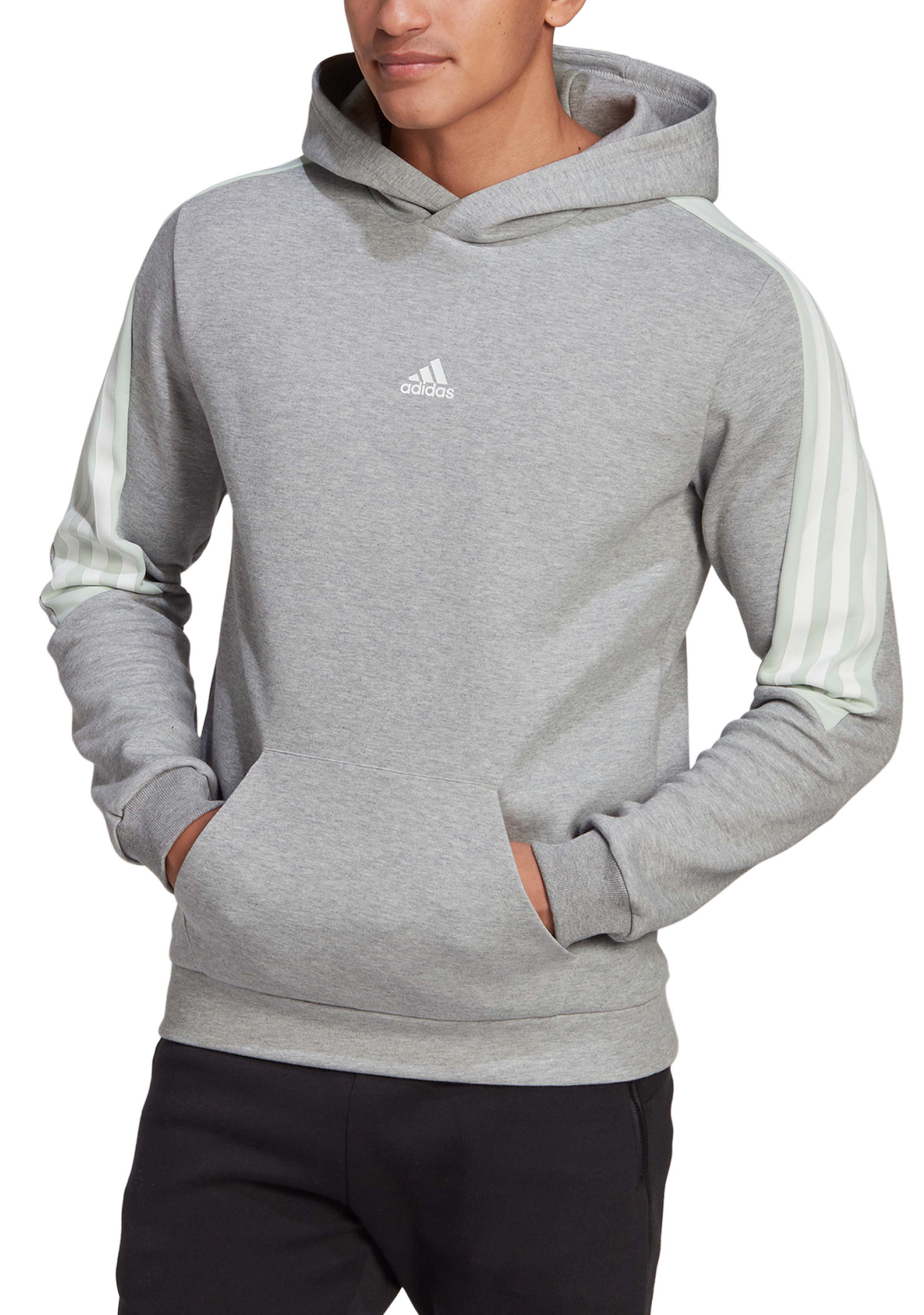 Adidas Men's Future Icons 3-Stripes Hoodie - Comfortable Athletic Pullover Sweatshirt for Gym, Running & Casual Wear (HL1969)