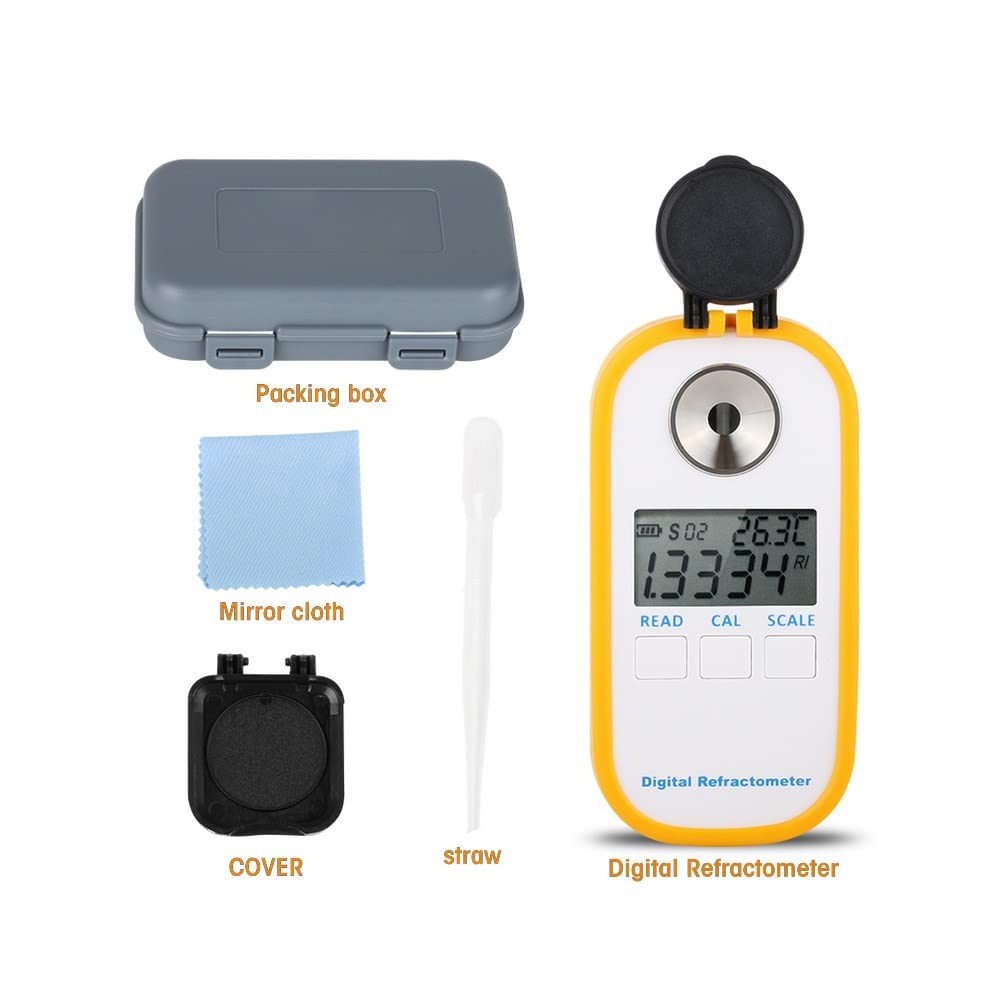 Premium Digital Coffee Refractometer - Accurate Brix & TDS Meter for Coffee, Sugar Drinks Density Measurement | Professional Coffee Concentration Tester for Brewing, Roasting & Barista Use
