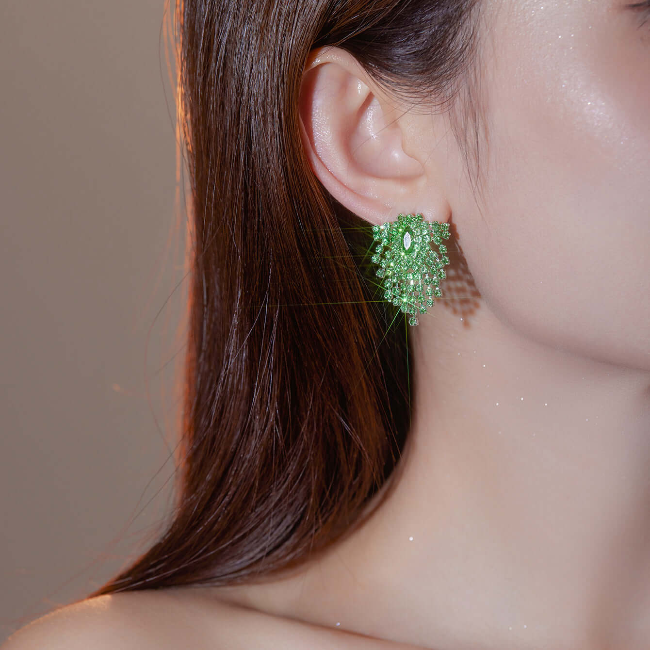 Sparkly Color Rhinestone Burst Stud Earrings | Fashion Jewelry for Women | Perfect for Parties, Weddings & Special Occasions
