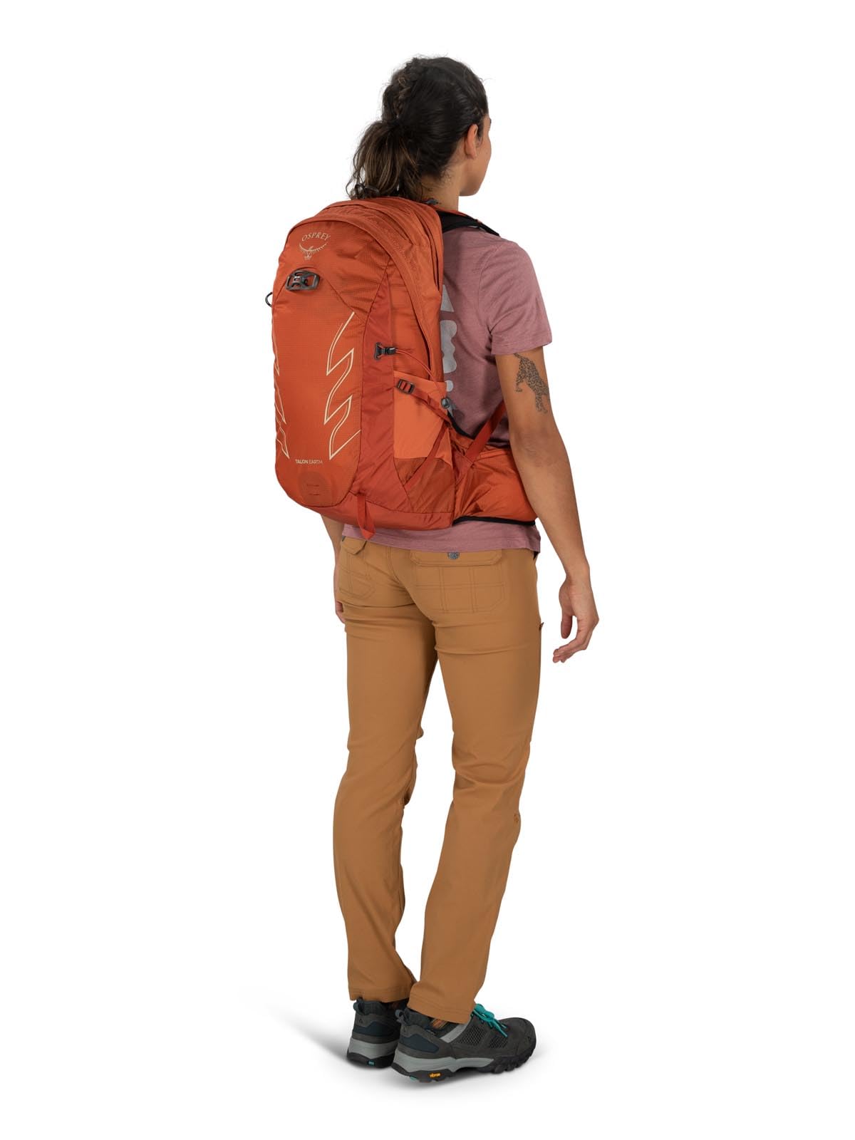 Osprey Talon Earth 22L Unisex Hiking Backpack - Lightweight & Durable Daypack for Outdoor Adventures, Camping & Travel (Coral)
