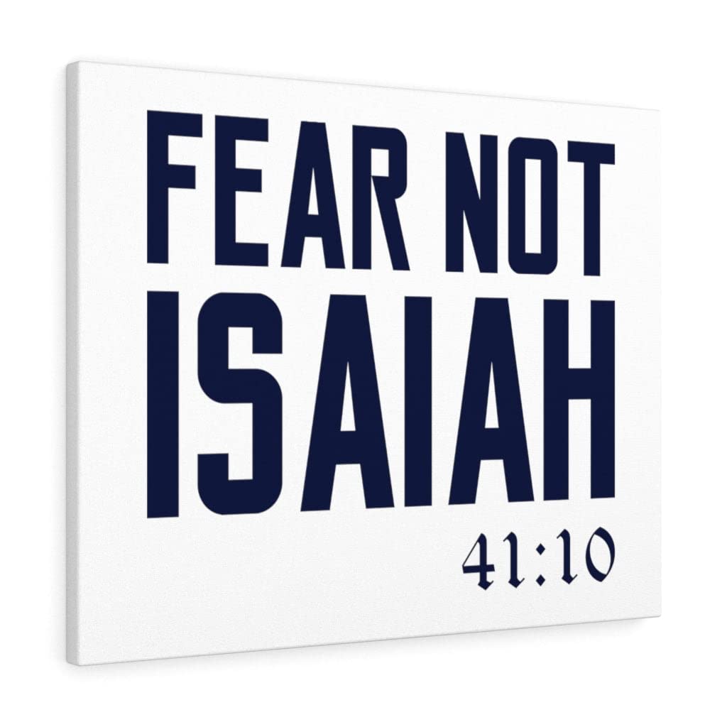 Fear Not Isaiah 41:10 Christian Wall Art - Bible Verse Print Ready to Hang - Inspirational Scripture Decor for Home, Office & Church - Perfect Gift for Religious Occasions