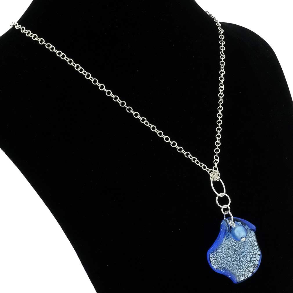 Authentic Murano Glass Pendant Necklace - Handcrafted Venetian Blue Jewelry for Women | Perfect Gift for Birthdays, Anniversaries & Special Occasions