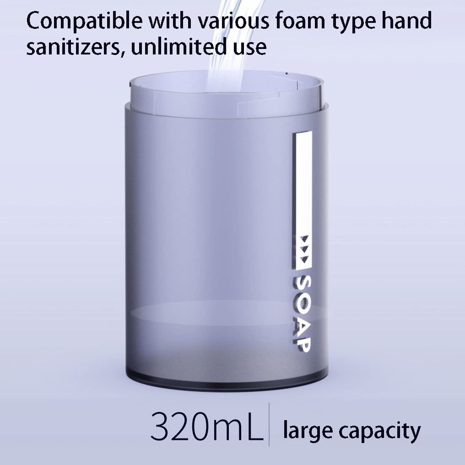 Premium 320ml Touchless Automatic Soap Dispenser - Rechargeable Hands-Free Liquid Soap Dispenser for Bathroom, Kitchen & Hotel Use (Pink) - Hygienic Solution for Home, Office and Public Spaces