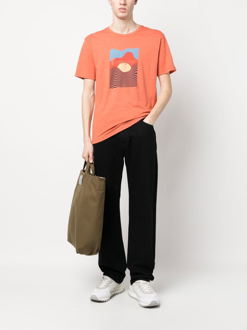 Cotopaxi Men's & Women's T-Shirts and Polo Shirts - Comfortable & Stylish Orange Activewear for Hiking, Travel & Outdoor Adventures