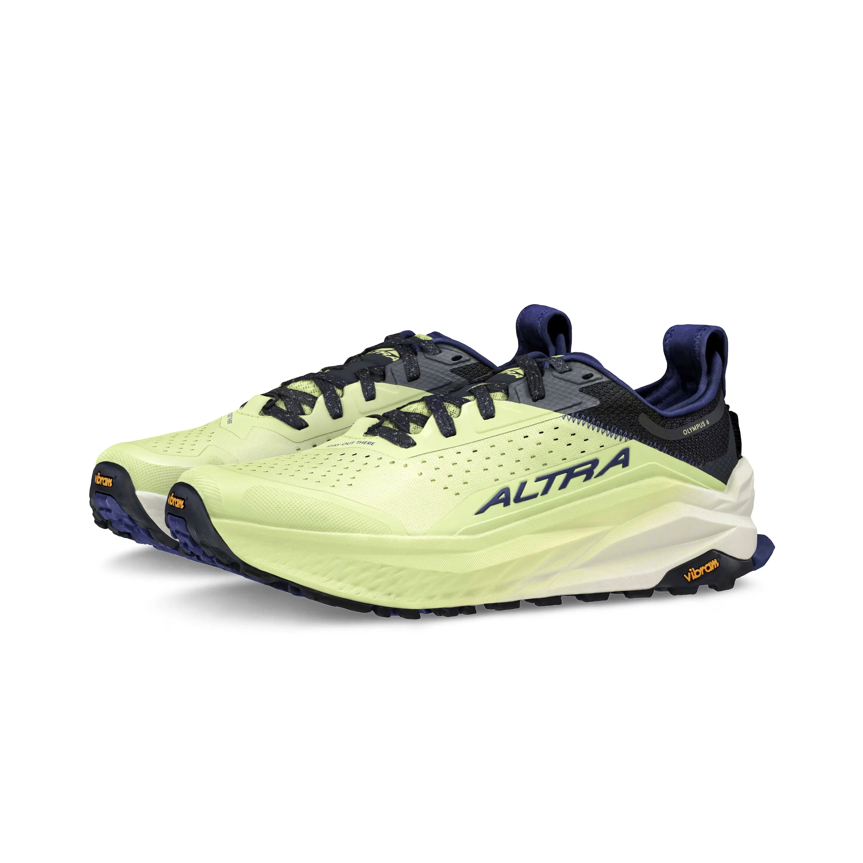 Altra Men's Olympus 6 Trail Running Shoes - Black/Green - Lightweight Hiking & Outdoor Adventure Footwear for Men