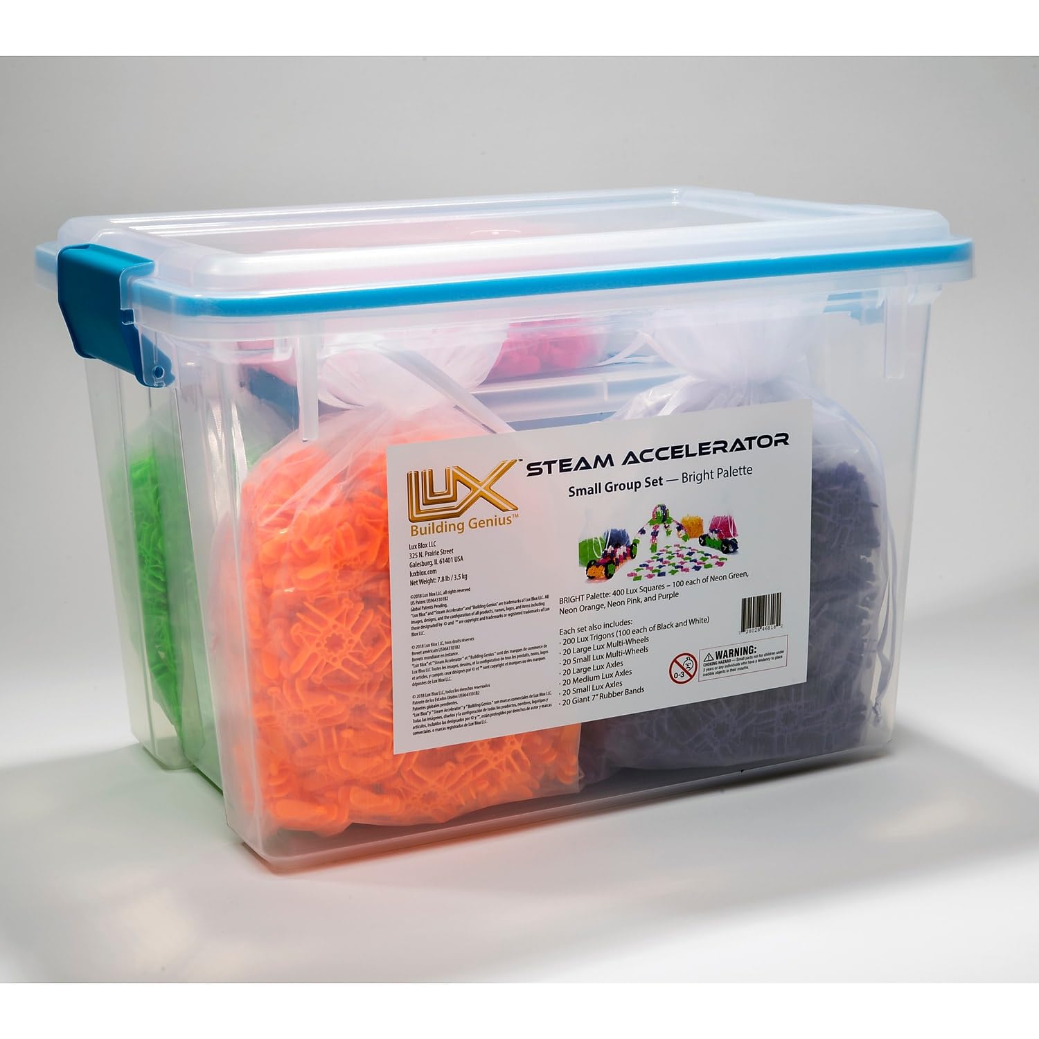 720-Piece Steam Accelerator Building Set - Flexible & Versatile Educational Toys for School STEM Programs, Group Therapy & Team Building Activities | Bright Colorful Blocks for Creative Learning