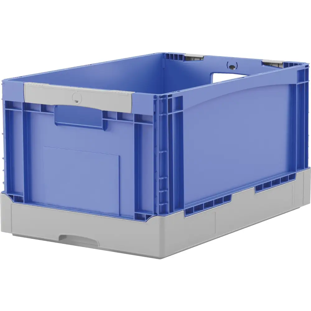 Foldable Euro Containers - Stackable Plastic Storage Bins for Home, Office & Warehouse Organization - Perfect for Moving, Closet Storage & Retail Display