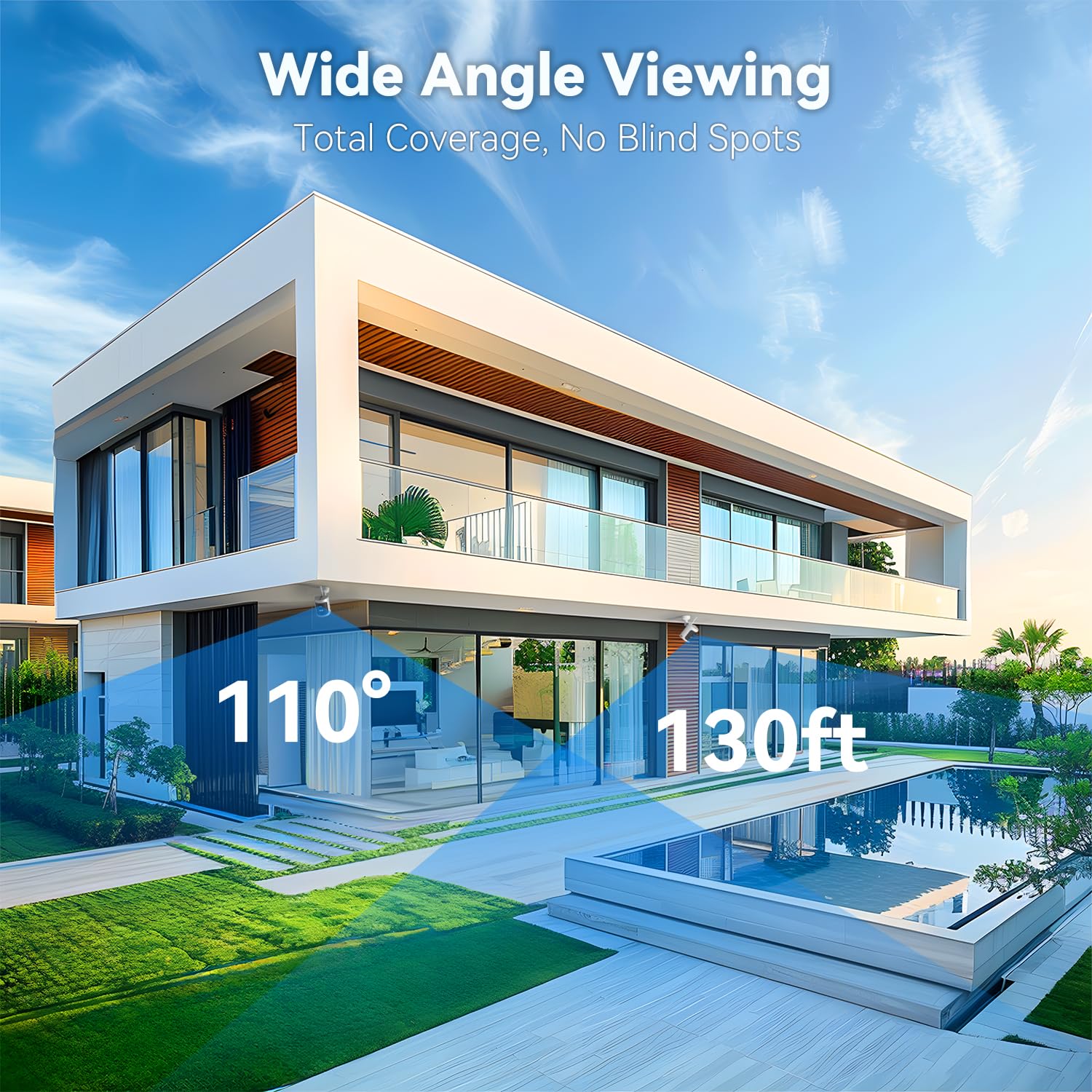 Swann AllSecure 4K Wireless NVR Security System with 2 Outdoor Cameras - AI Face Recognition, Expandable Local Storage, No Monthly Fees - Ideal for Home & Business Surveillance (AS4K800SD)