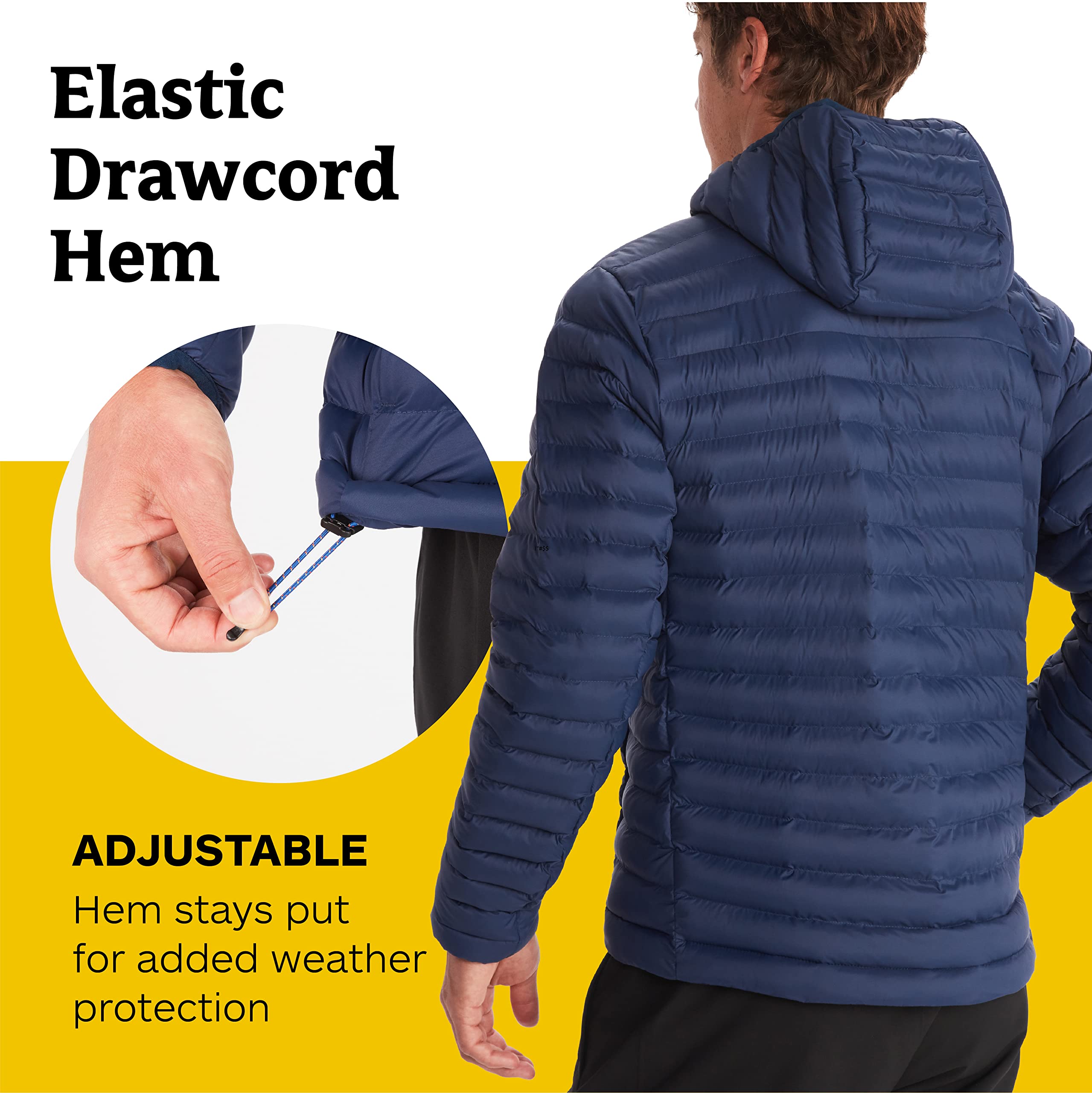 MARMOT Men's Echo Featherless Hoody - Lightweight Down-Alternative Puffer Jacket with Hood for Hiking, Camping & Outdoor Activities | Water-Resistant Winter Coat for Cold Weather