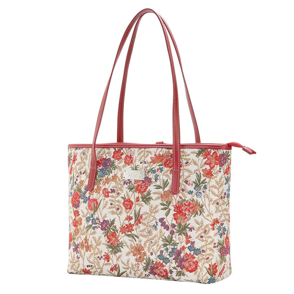 Signare Stylish Tapestry Shoulder Tote Bag for Women - Perfect for Work, Travel & Everyday Use | Durable & Fashionable Handbag for Office, Commute & Weekend Outings
