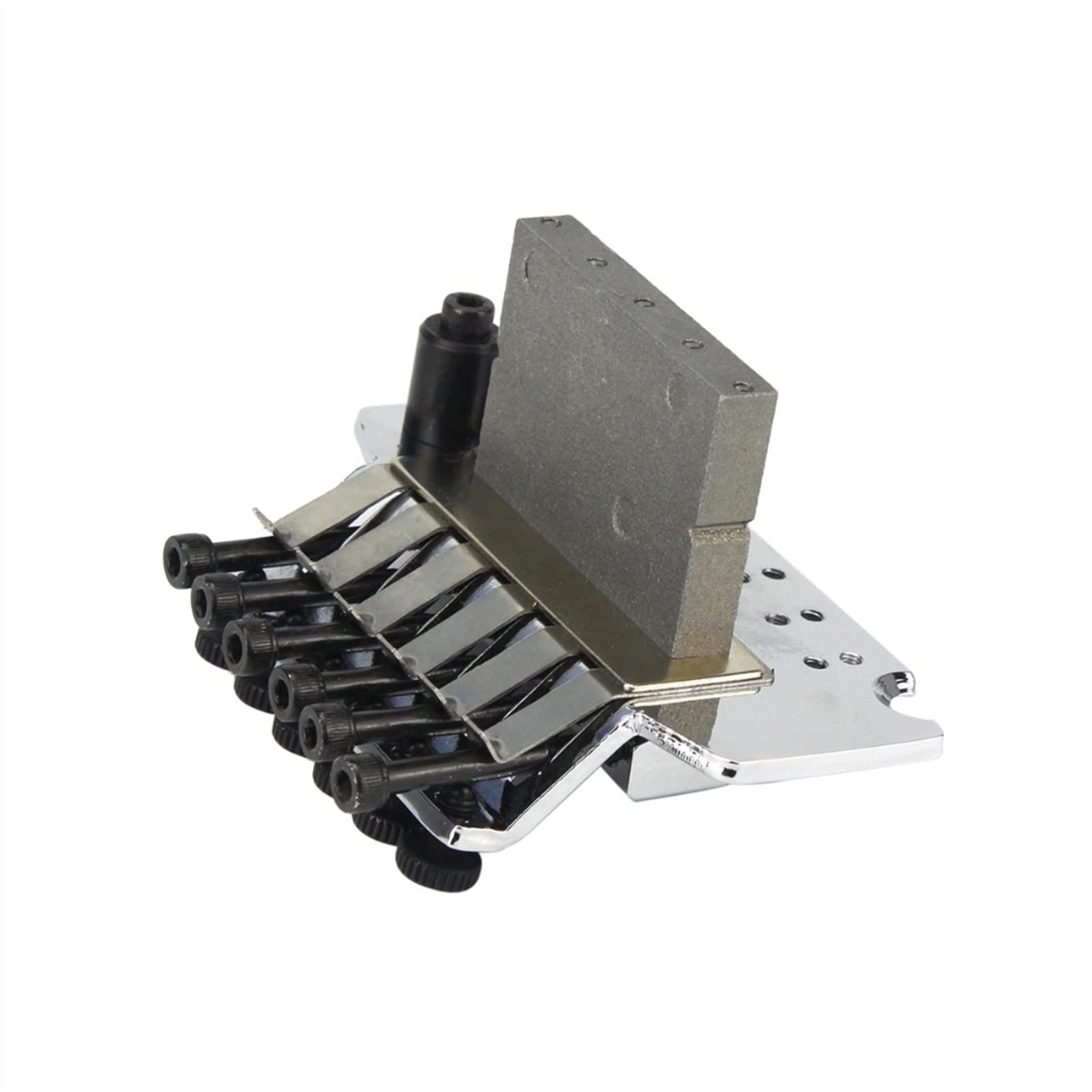 Chrome Electric Guitar Tremolo Bridge System - Double Locking Guitar Parts for Enhanced Stability & Sustain | Perfect for Rock, Metal & Shredding Performances