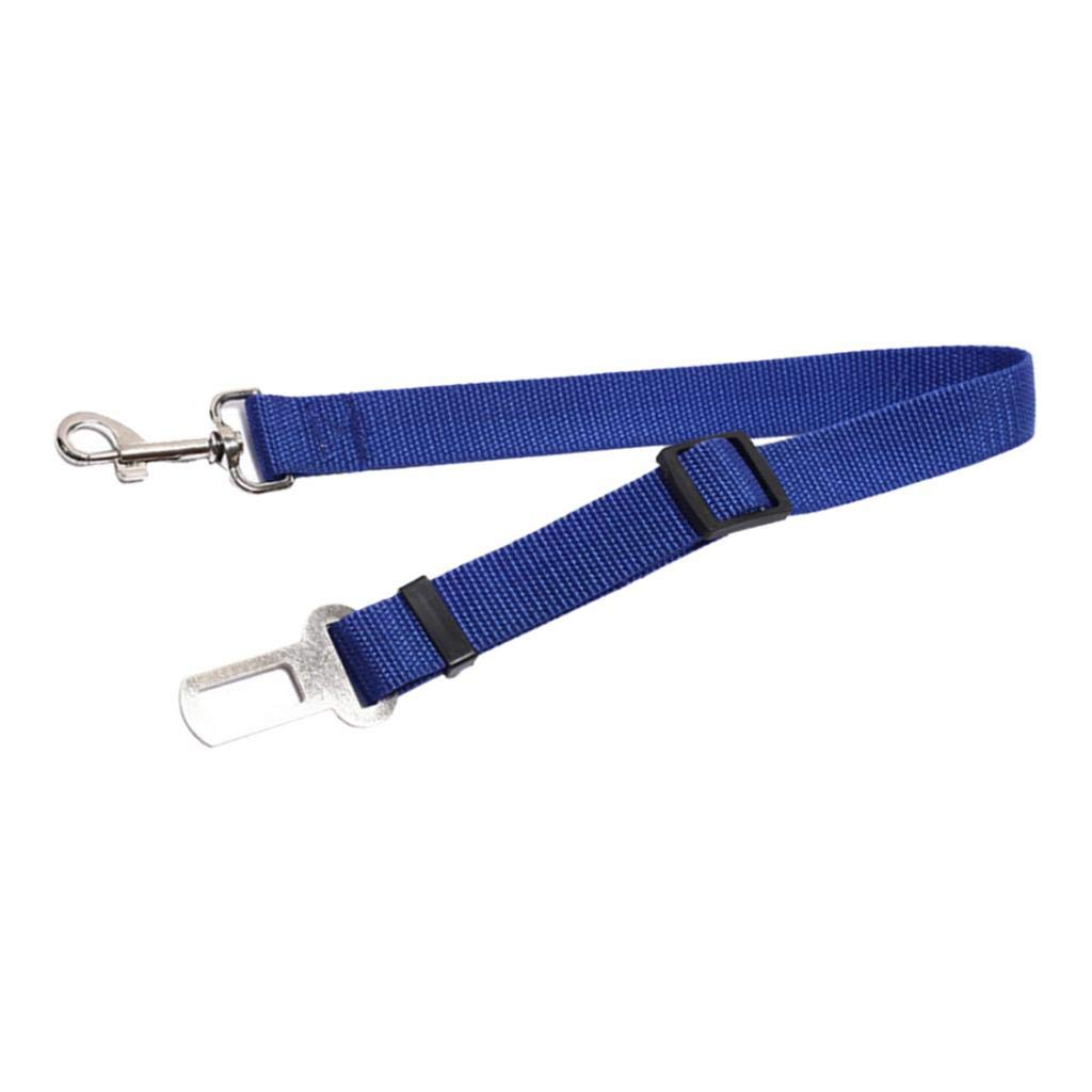 Enakshi Adjustable Pet Seat Belt for Dogs & Cats - Nylon Leash Harness with Safety Clip, Blue | Pet Travel Accessories | Car Safety Restraint for Small Medium Pets | Perfect for Road Trips & Vet Visits