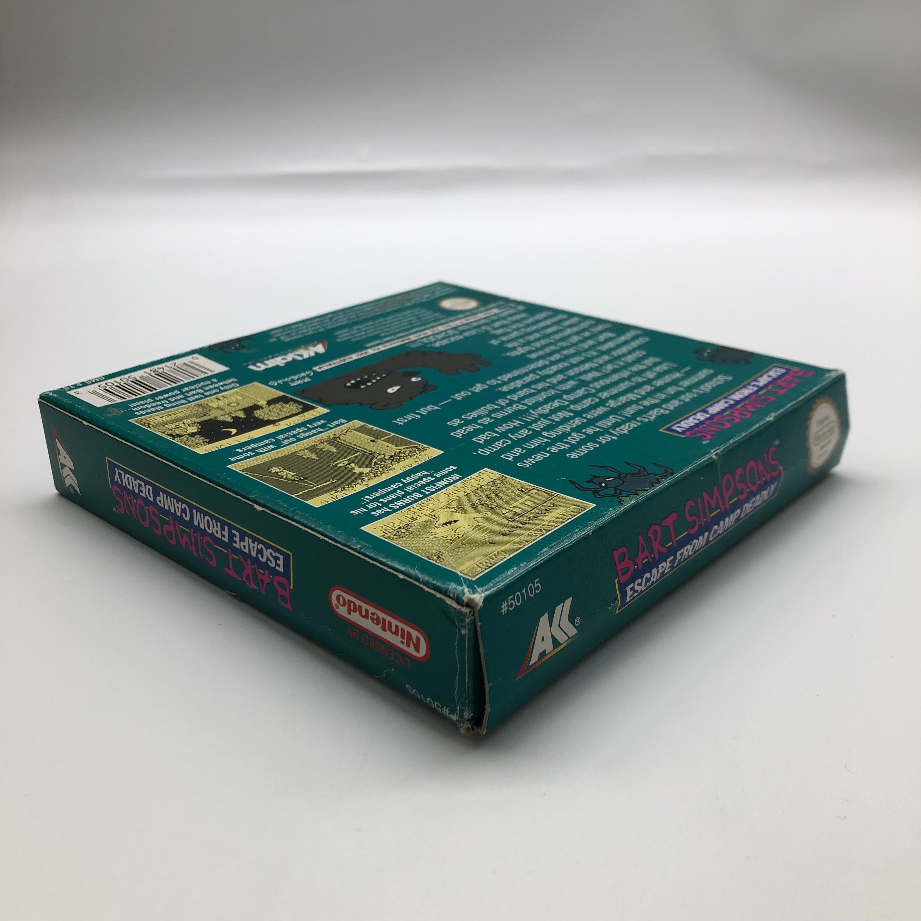 Bart Simpson's Escape from Camp Deadly - Complete Original Nintendo Gameboy Game (Boxed) - Retro Gaming Collectible & Perfect Gift for 90s Cartoon Fans