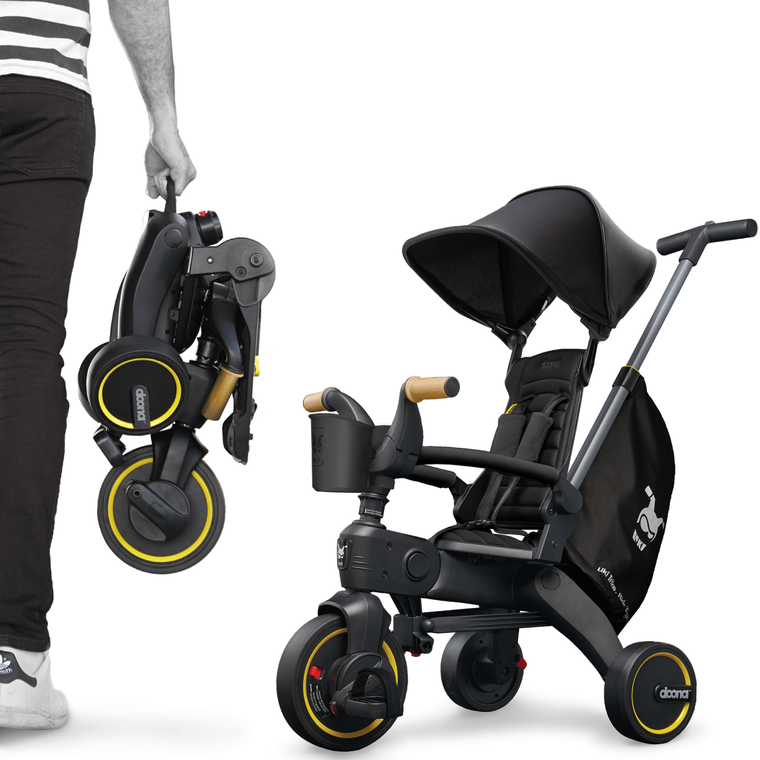 Doona Liki Trike S5 - Lightweight Foldable Baby Stroller & Toddler Tricycle for Ages 1-3 | Perfect for Outdoor Walks, Park Visits & Travel | Compact Design for Easy Storage & Transport