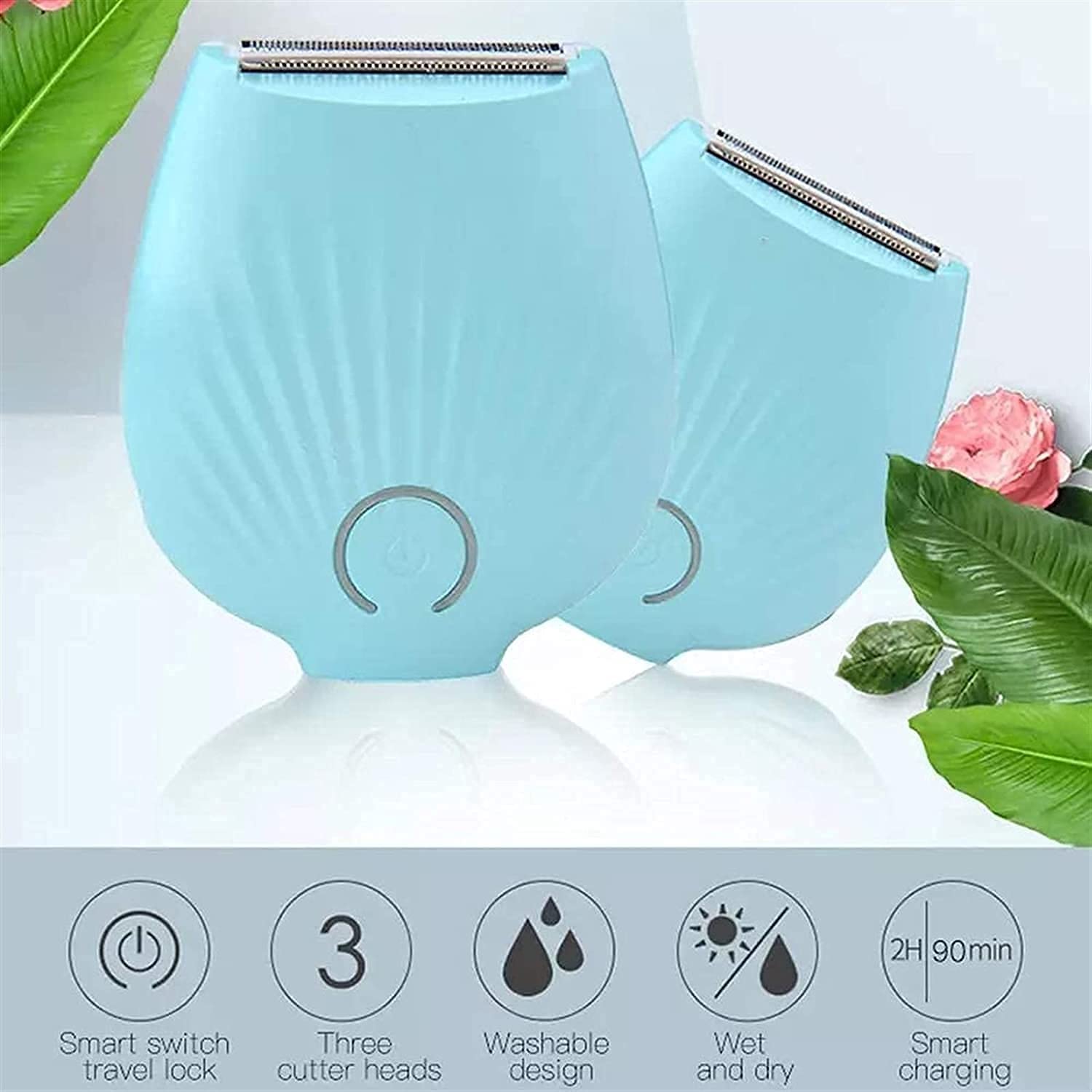 Best Women's Epilator & Electric Shaver for Face, Legs, Armpits, Arms & Bikini Line - Wet/Dry Use with USB Charging - Perfect for Travel, Home & Salon Hair Removal