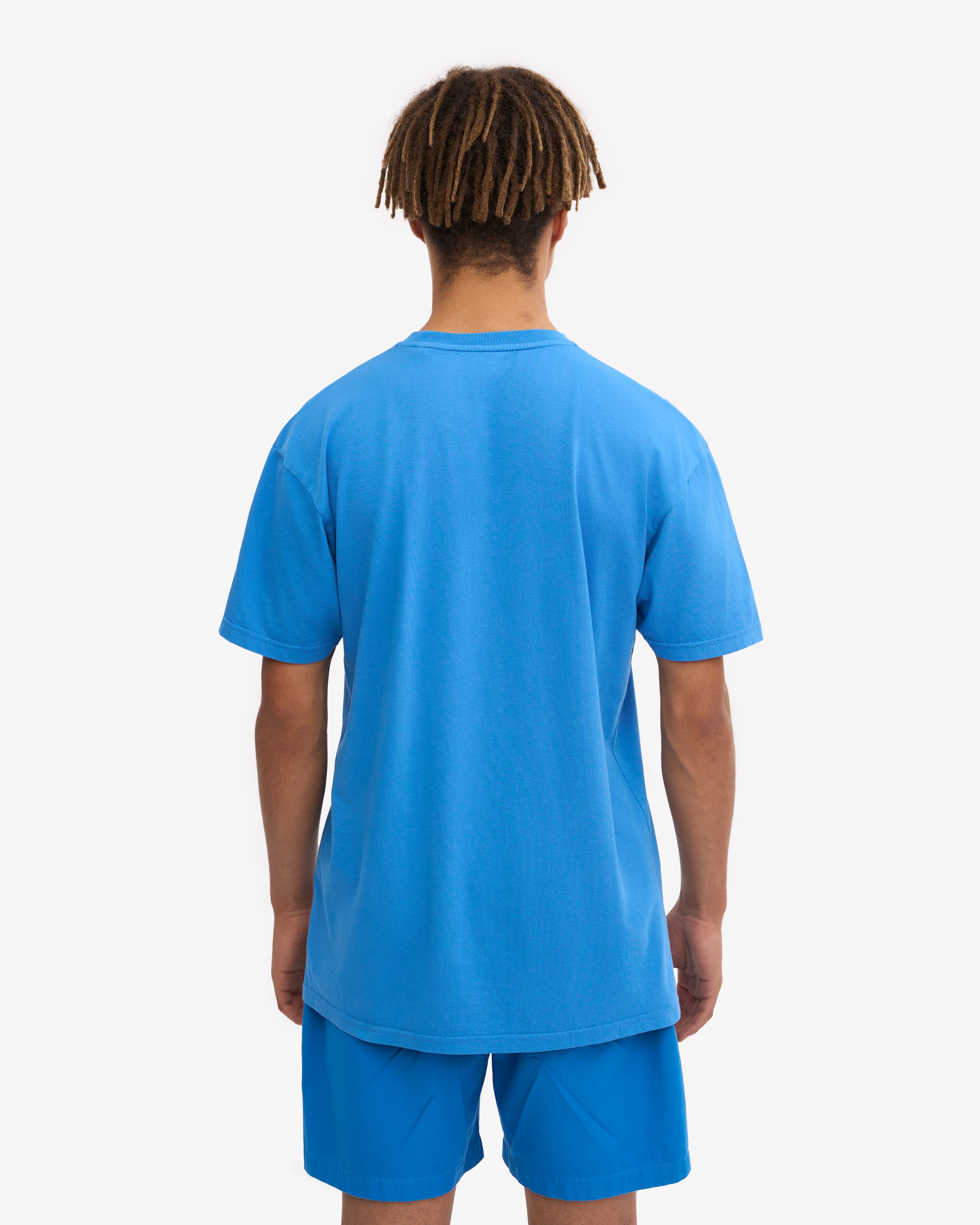 Classic Organic Cotton T-Shirt for Men & Women | Soft & Comfortable Pacific Blue Tee | Perfect for Casual Wear, Gym, and Everyday Outfits
