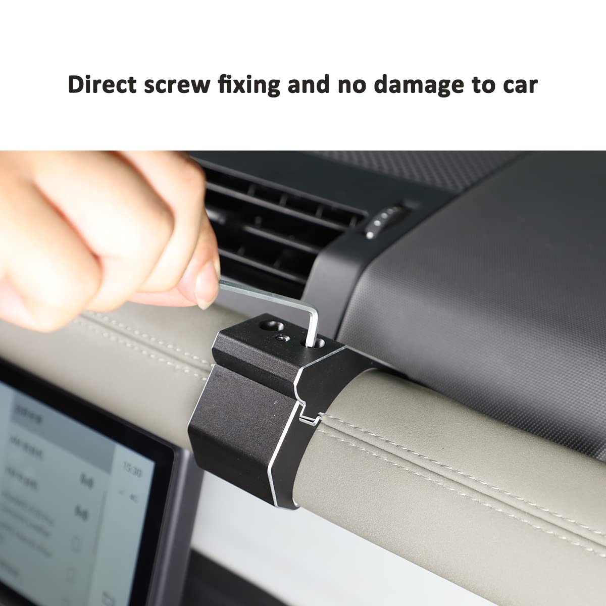 Universal Car Phone Holder Mount for Land Rover Defender 90/110/130 (2020-2025) - Adjustable Center Console Phone Stand with Non-Slip Grip, Compatible with iPhone & Android - Perfect for GPS Navigation & Hands-Free Driving