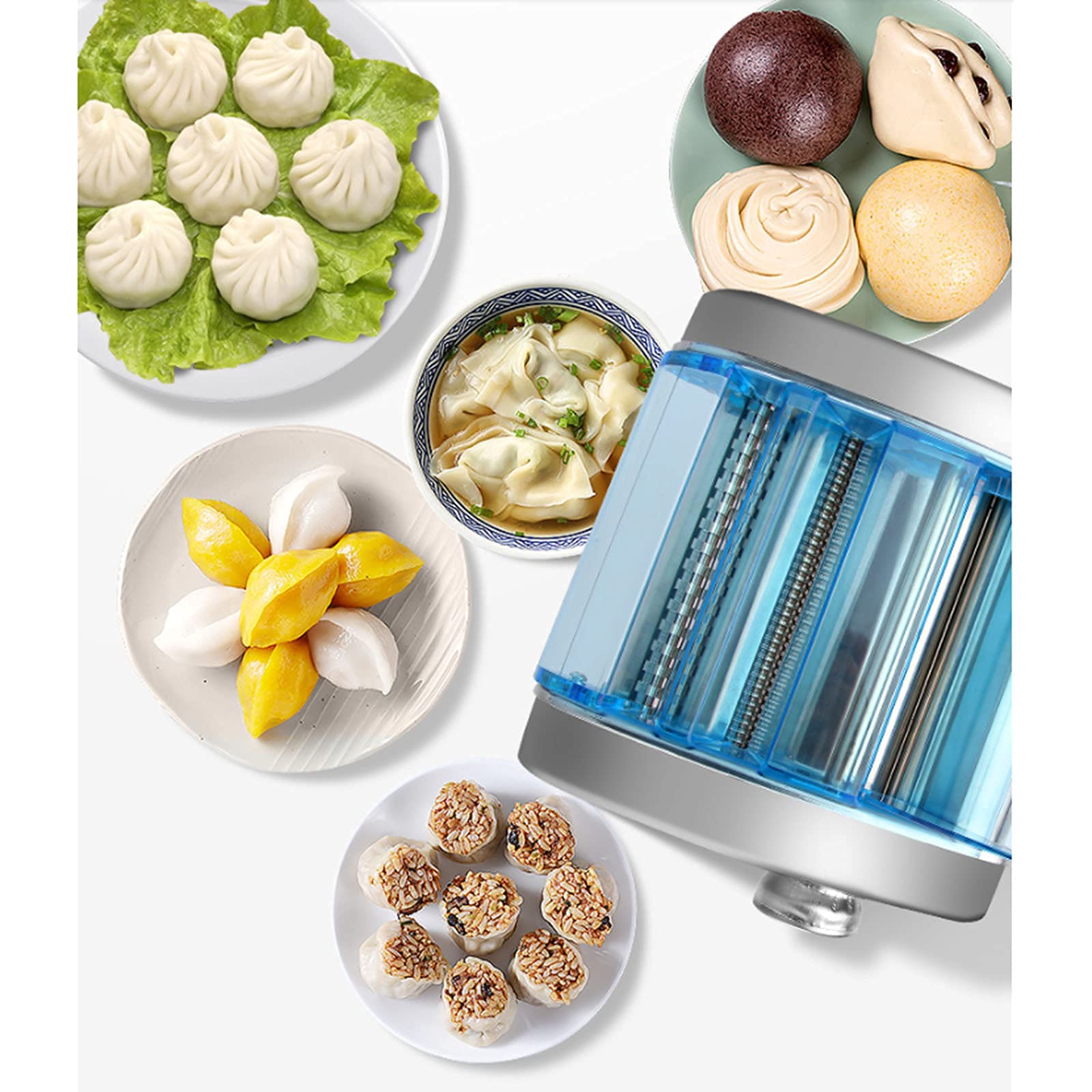 Electric Pasta Maker Machine - Stainless Steel Automatic Noodle Maker with Dough Roller for Homemade Spaghetti, Ravioli & Pasta | Perfect Kitchen Tool for Italian Cuisine & Family Cooking