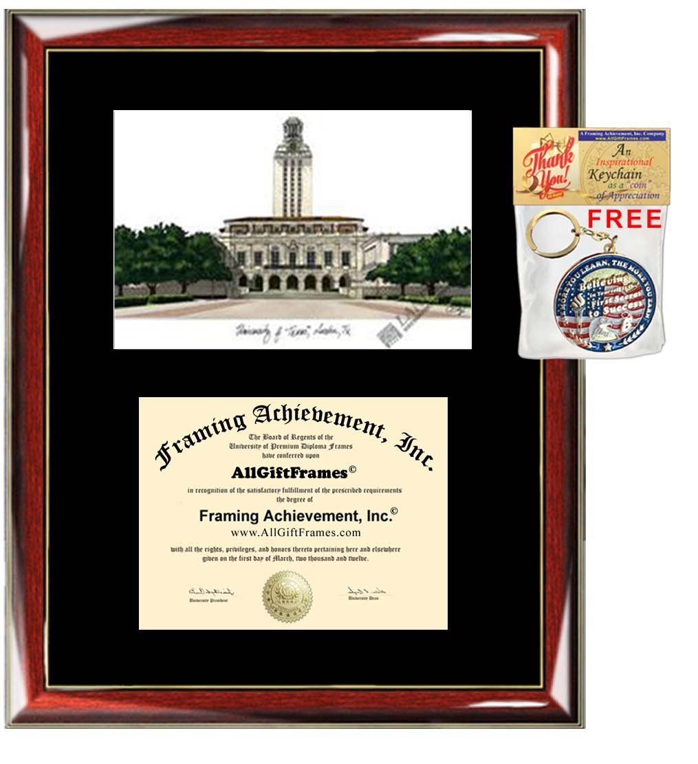 University of Texas Austin Diploma Frame - Premium UTA Graduation Gift with Custom Matting & Degree Plaque - Perfect for Home Office Decor, Wall Display & Alumni Pride